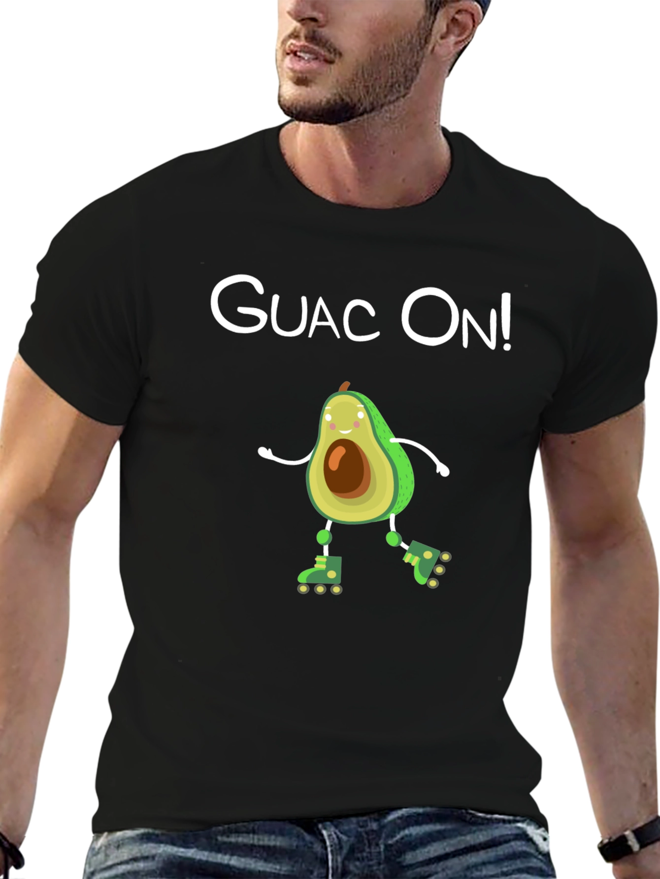 Guac On! Avocado Roller Skate T-Shirt
