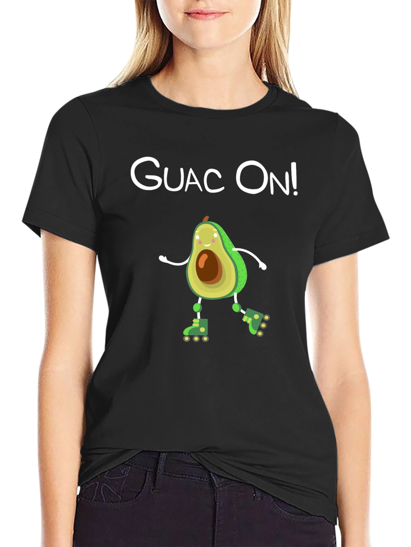 Guac On! Avocado Roller Skate T-Shirt