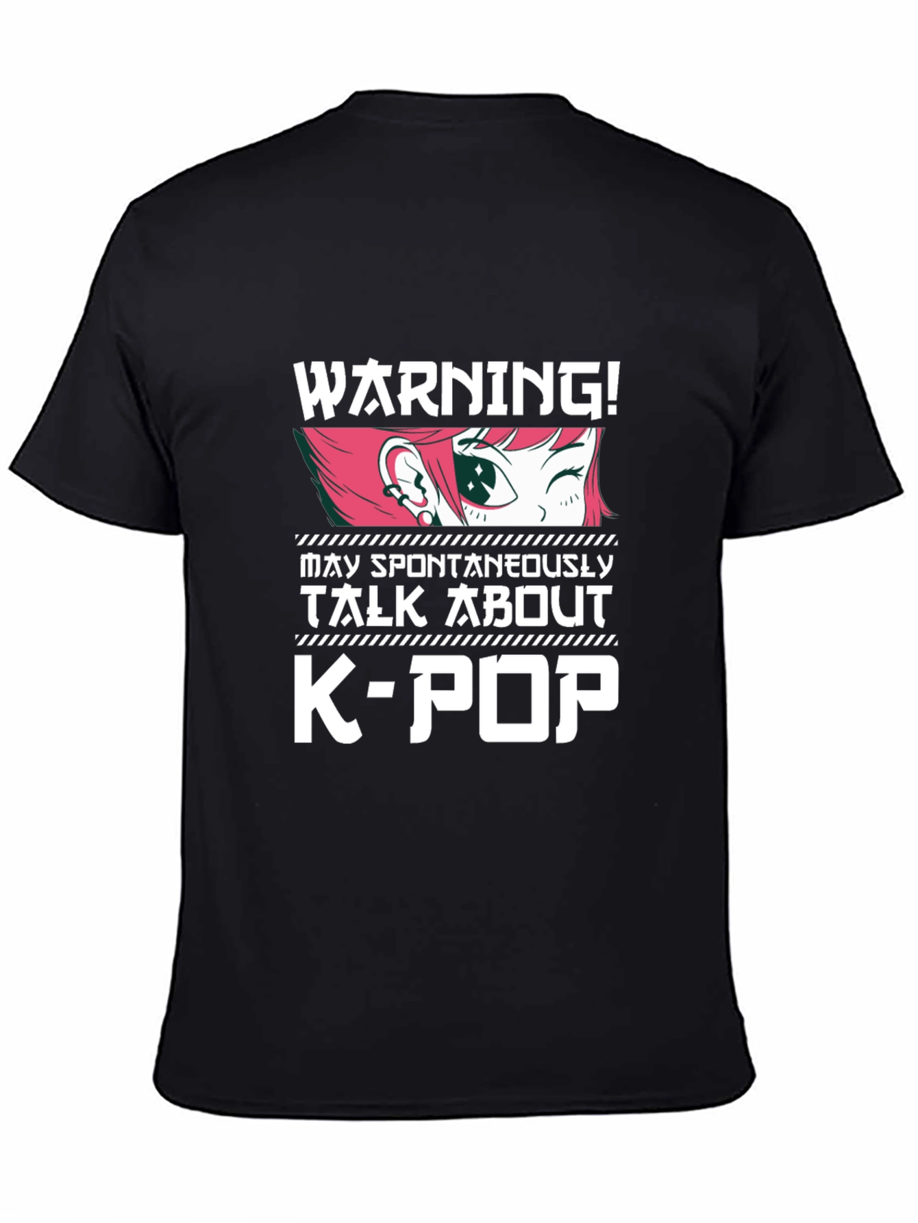 Warning! K-Pop Anime Style Graphic Tee