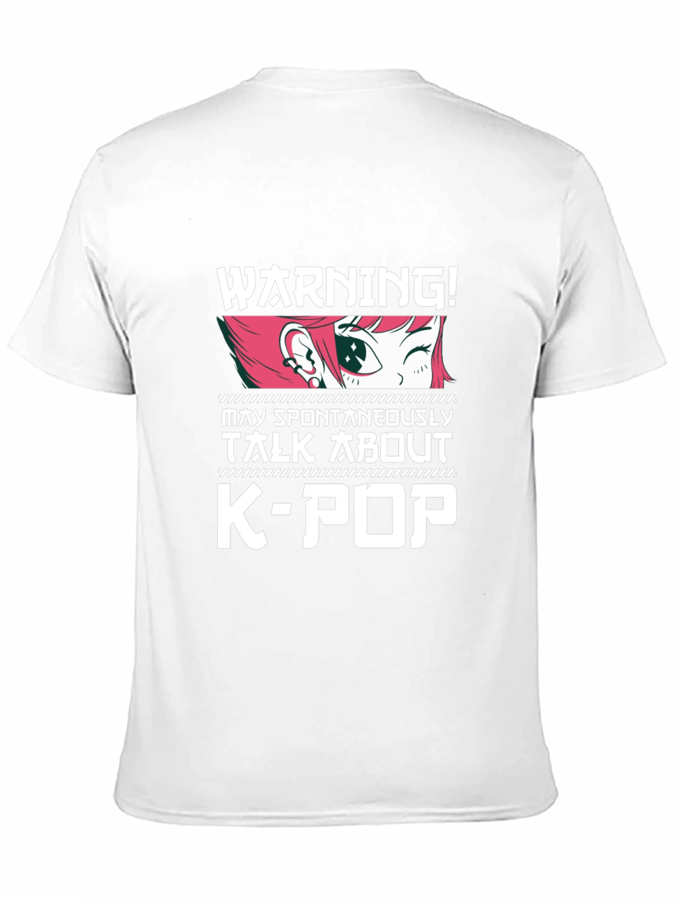 Warning! K-Pop Anime Style Graphic Tee