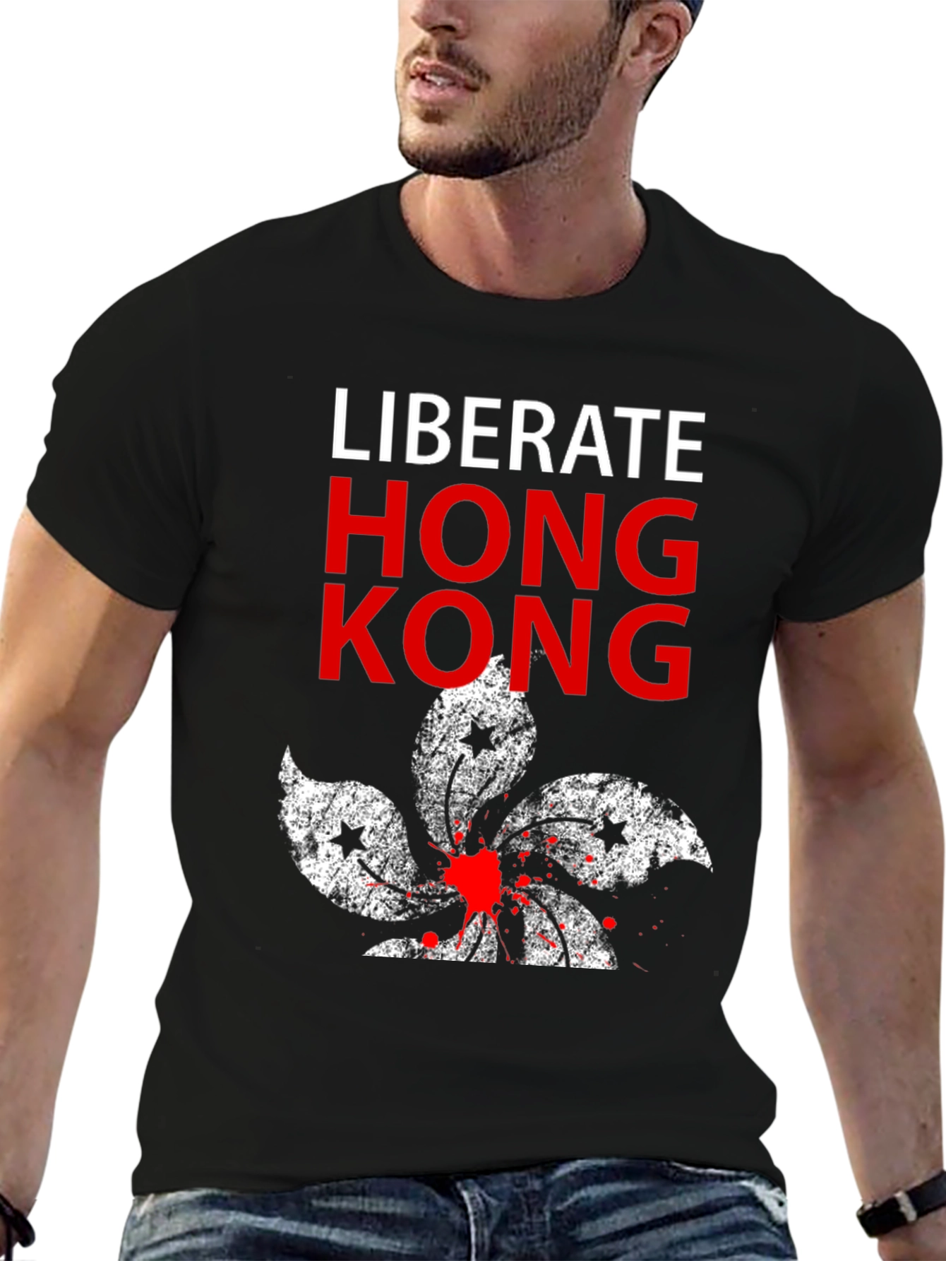 Liberate Hong Kong Graphic Tee