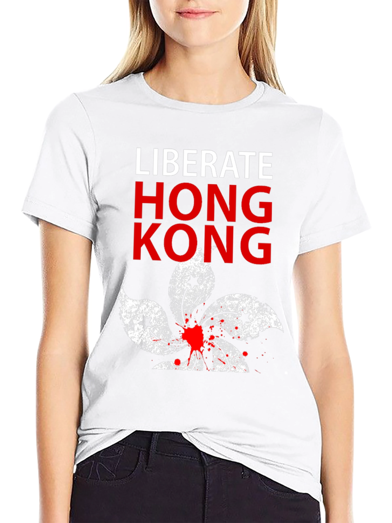Liberate Hong Kong Graphic Tee