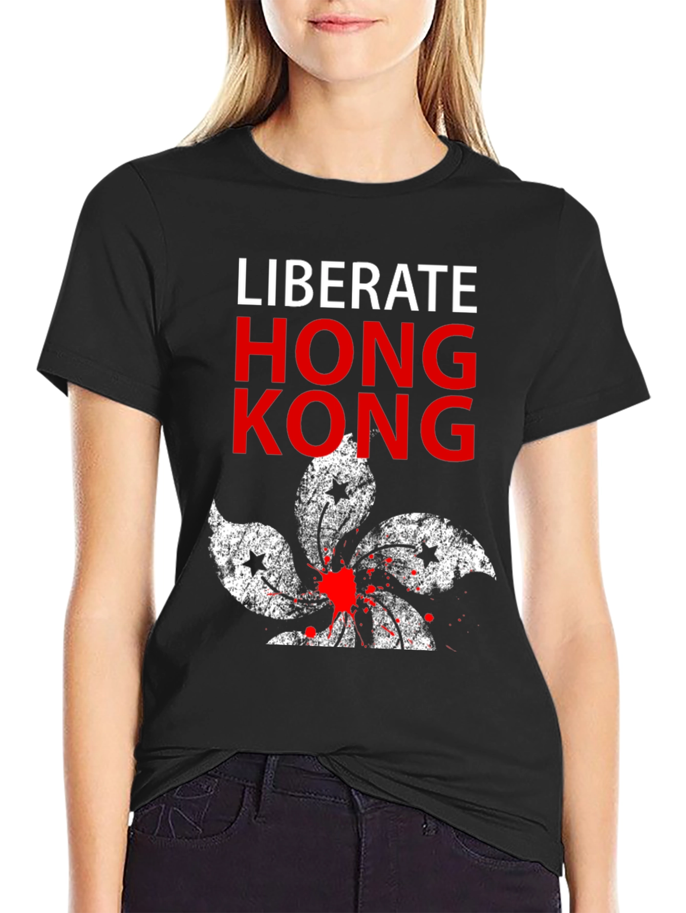 Liberate Hong Kong Graphic Tee