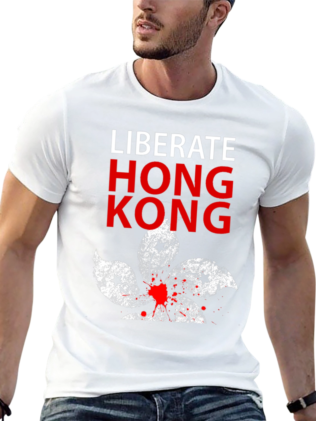 Liberate Hong Kong Graphic Tee