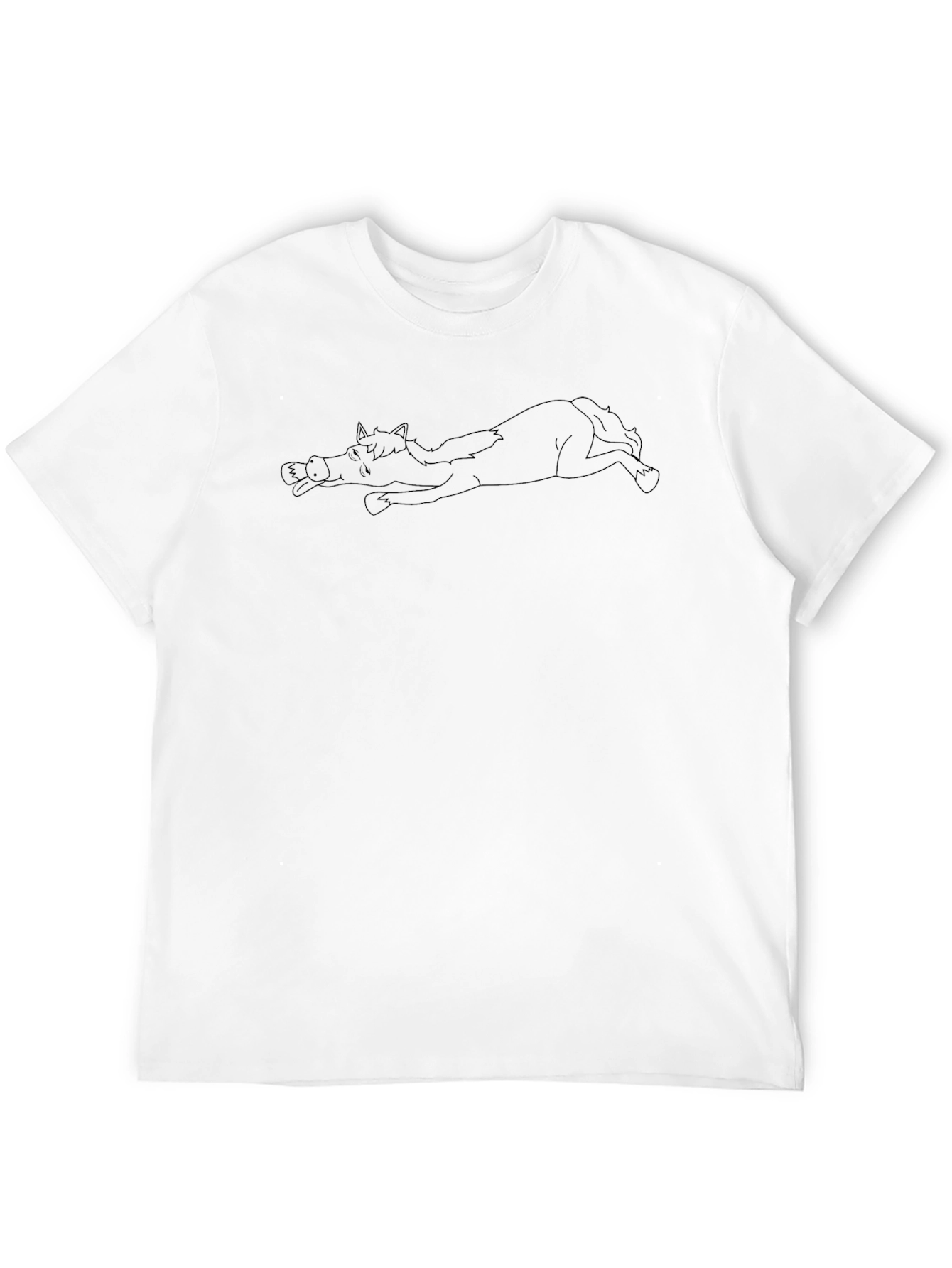 Lazy Horse Graphic Tee - Comfy Casual Style