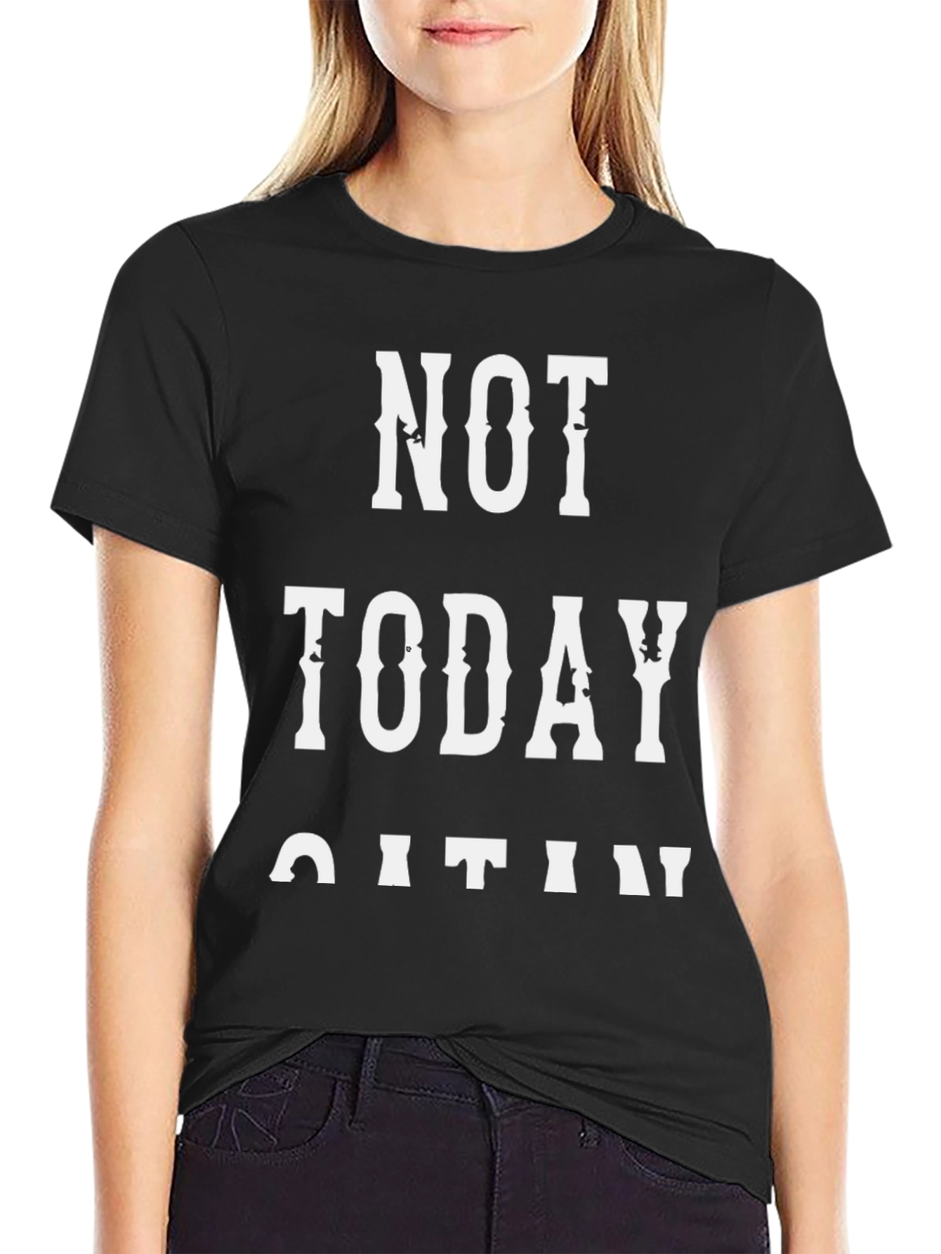 Not Today Satan Graphic T-Shirt