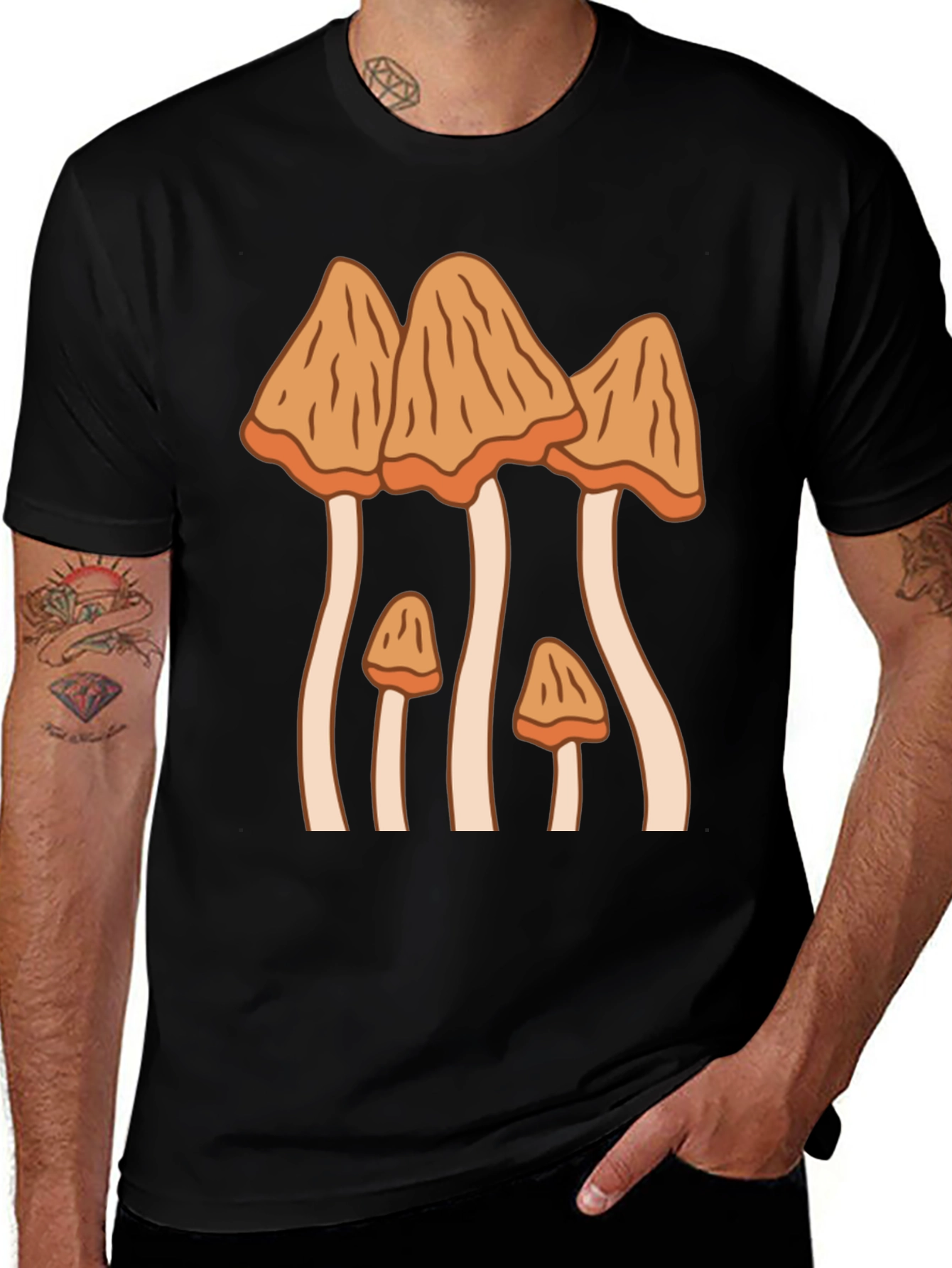 Mushroom Graphic T-Shirt - Funky Fungi Tee