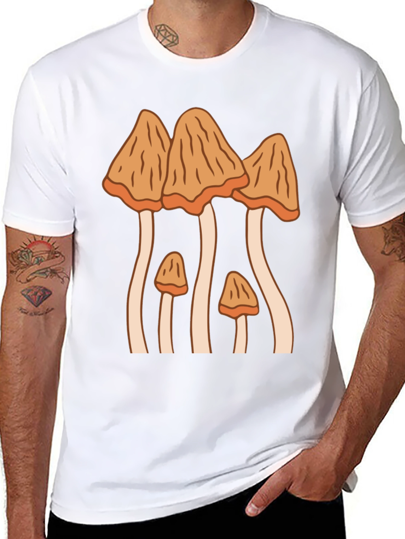 Mushroom Graphic T-Shirt - Funky Fungi Tee