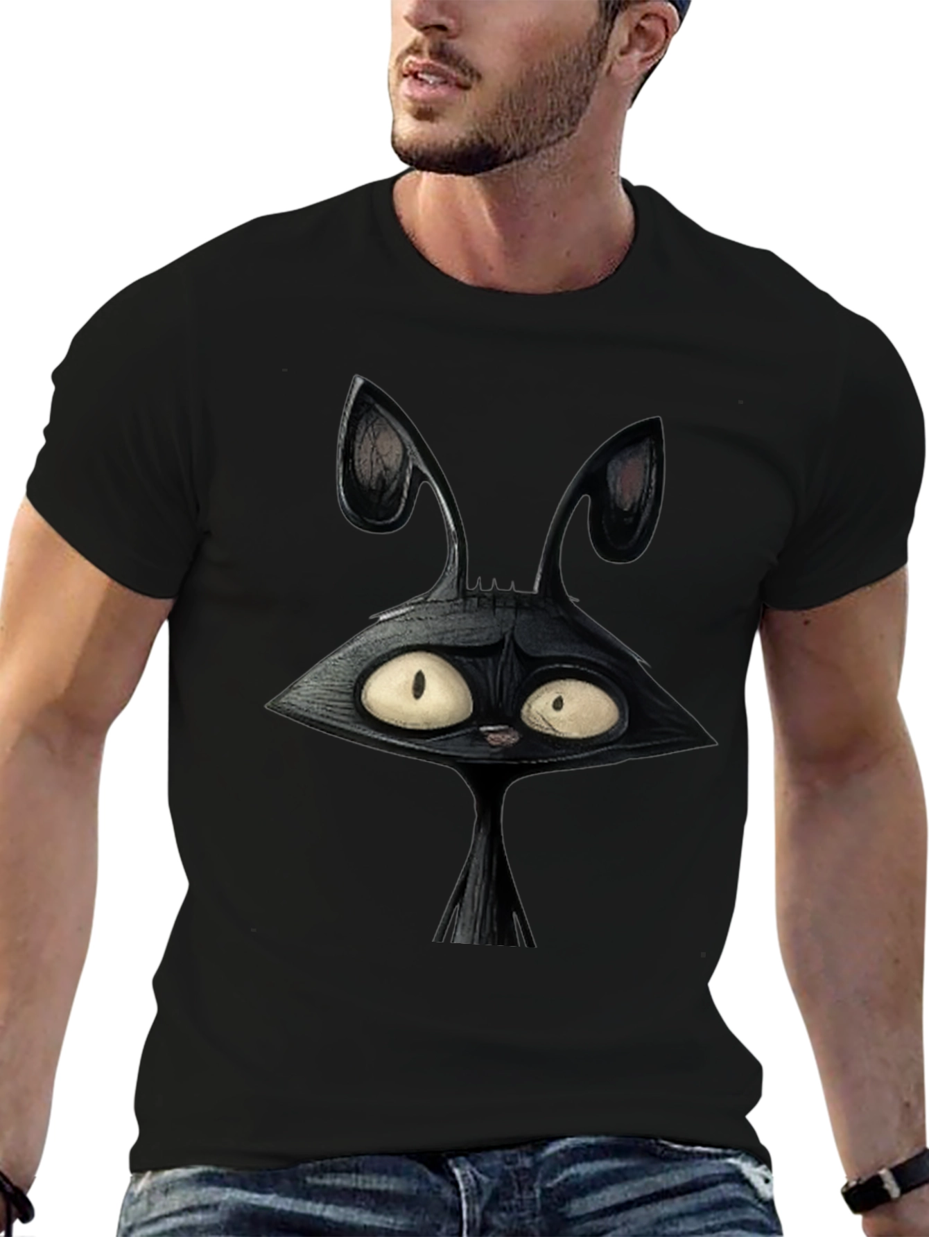 Creepy Cartoon Bunny Graphic Tee