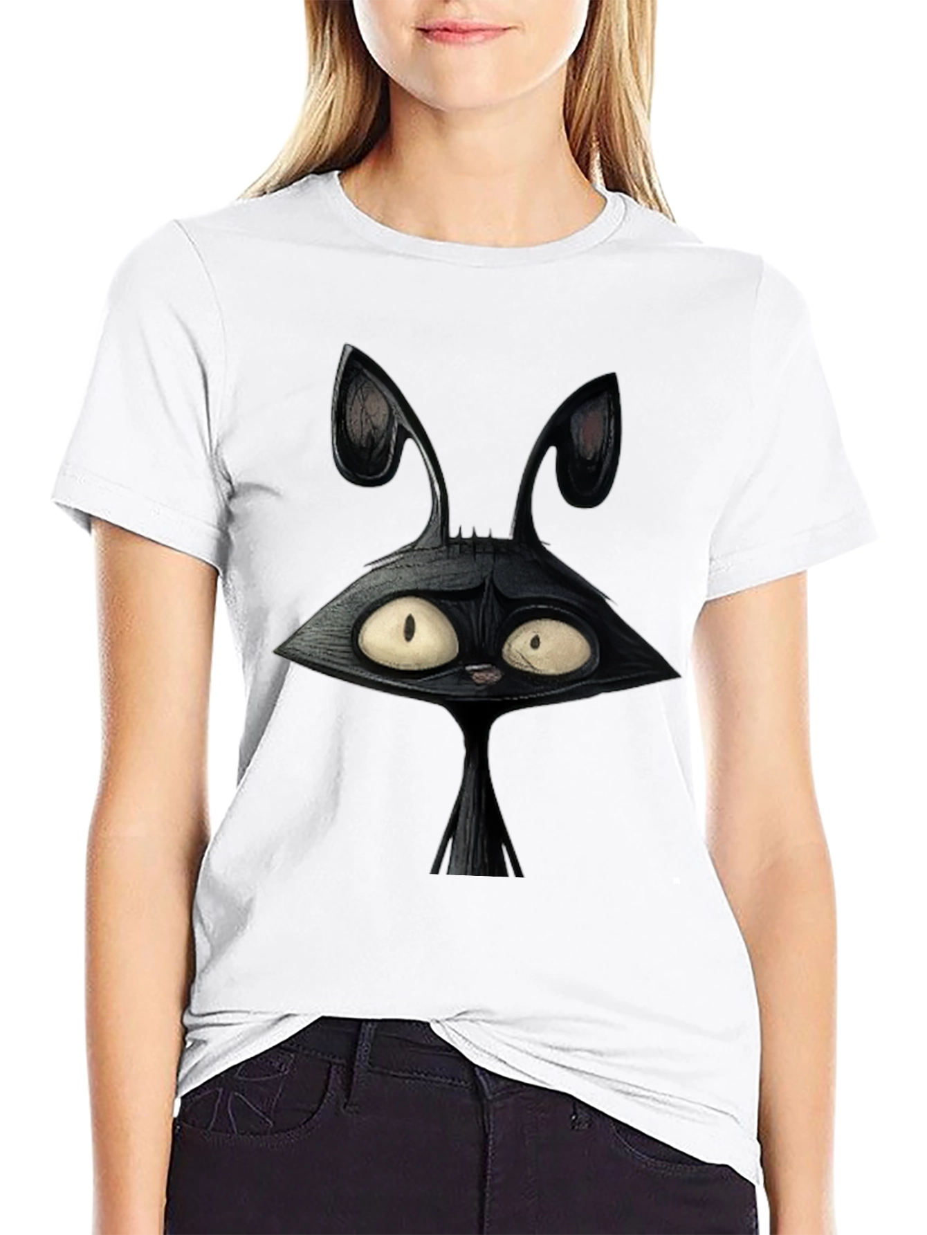 Creepy Cartoon Bunny Graphic Tee