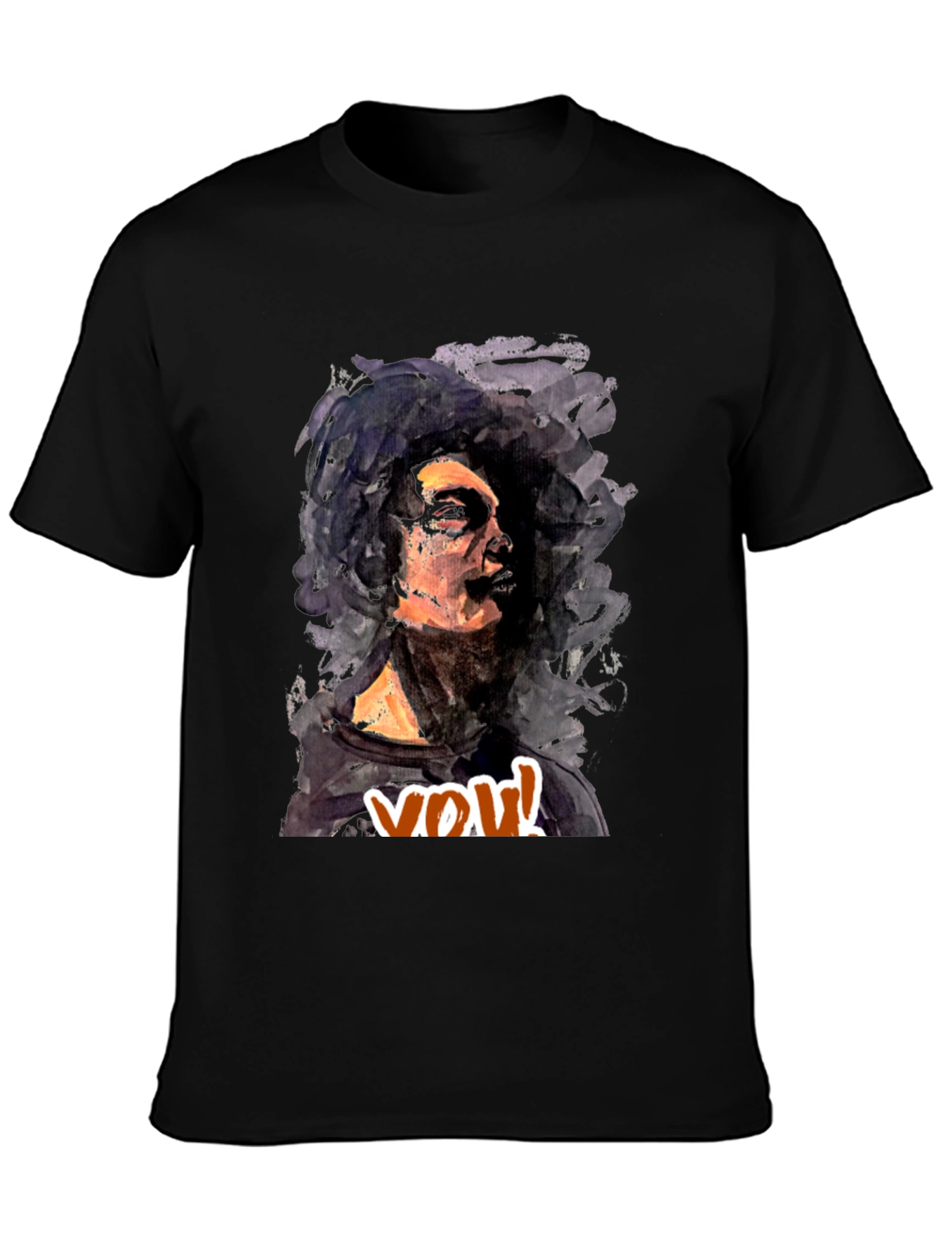 Abstract Art Print Crew Neck Tee