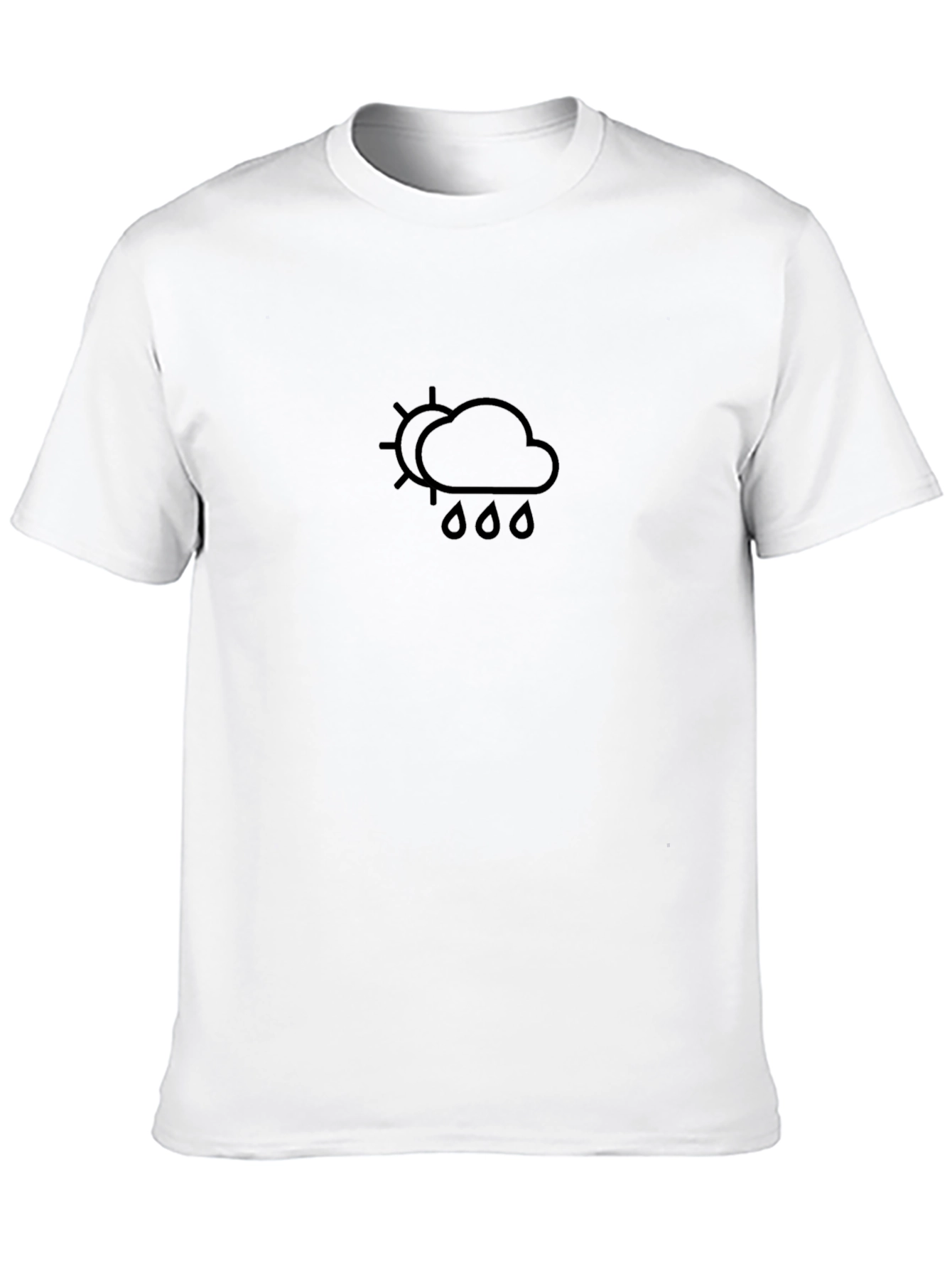 Rainy Day Comfort Tee - Black Cotton Blend