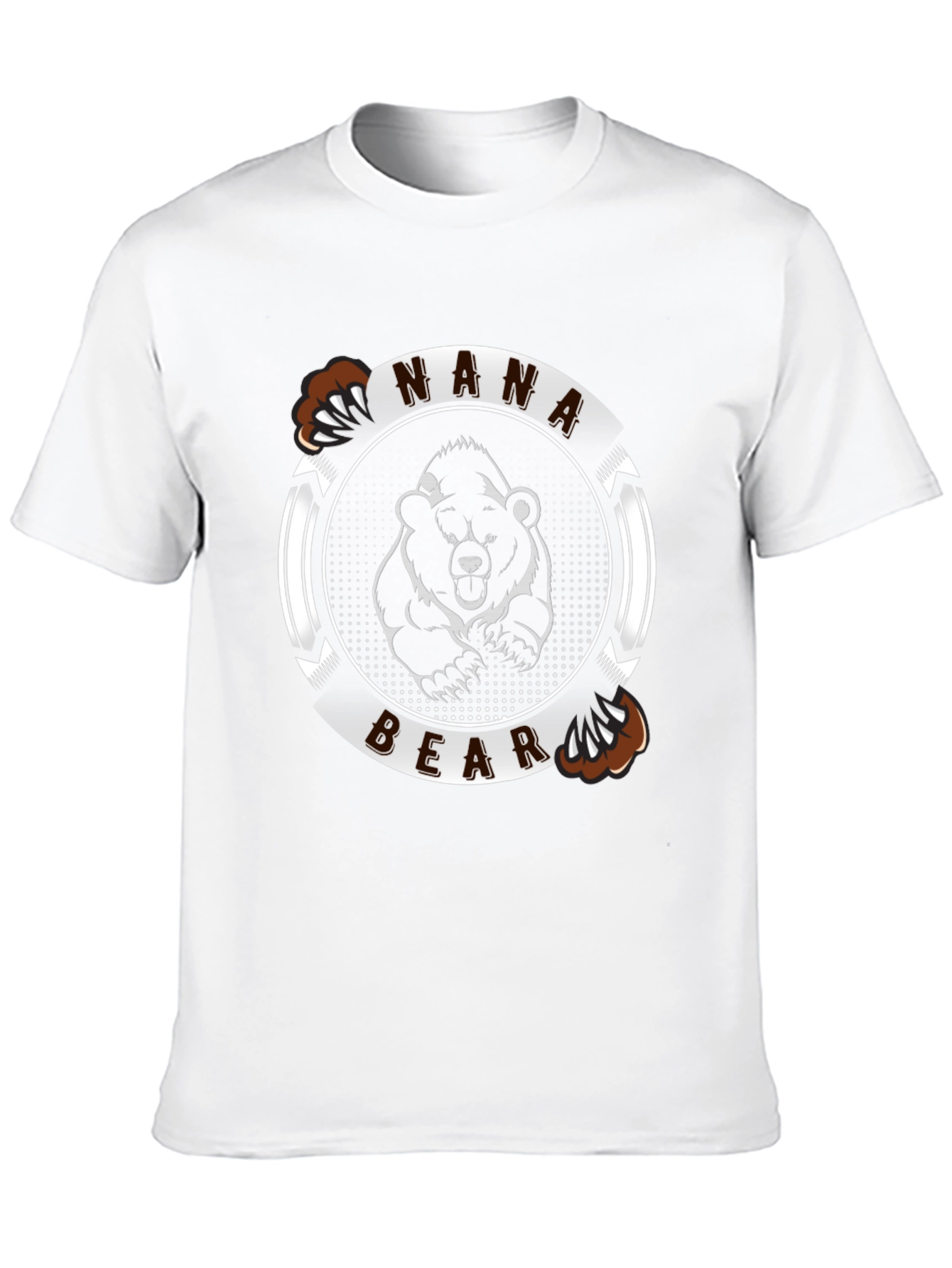 Nana Bear Graphic T-Shirt - Black Cotton Tee