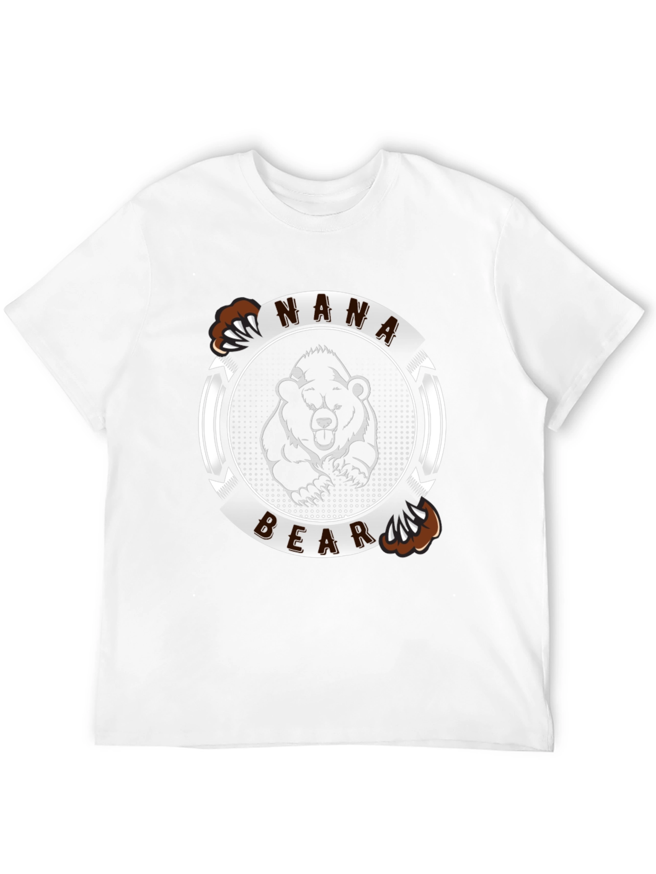 Nana Bear Graphic T-Shirt - Black Cotton Tee