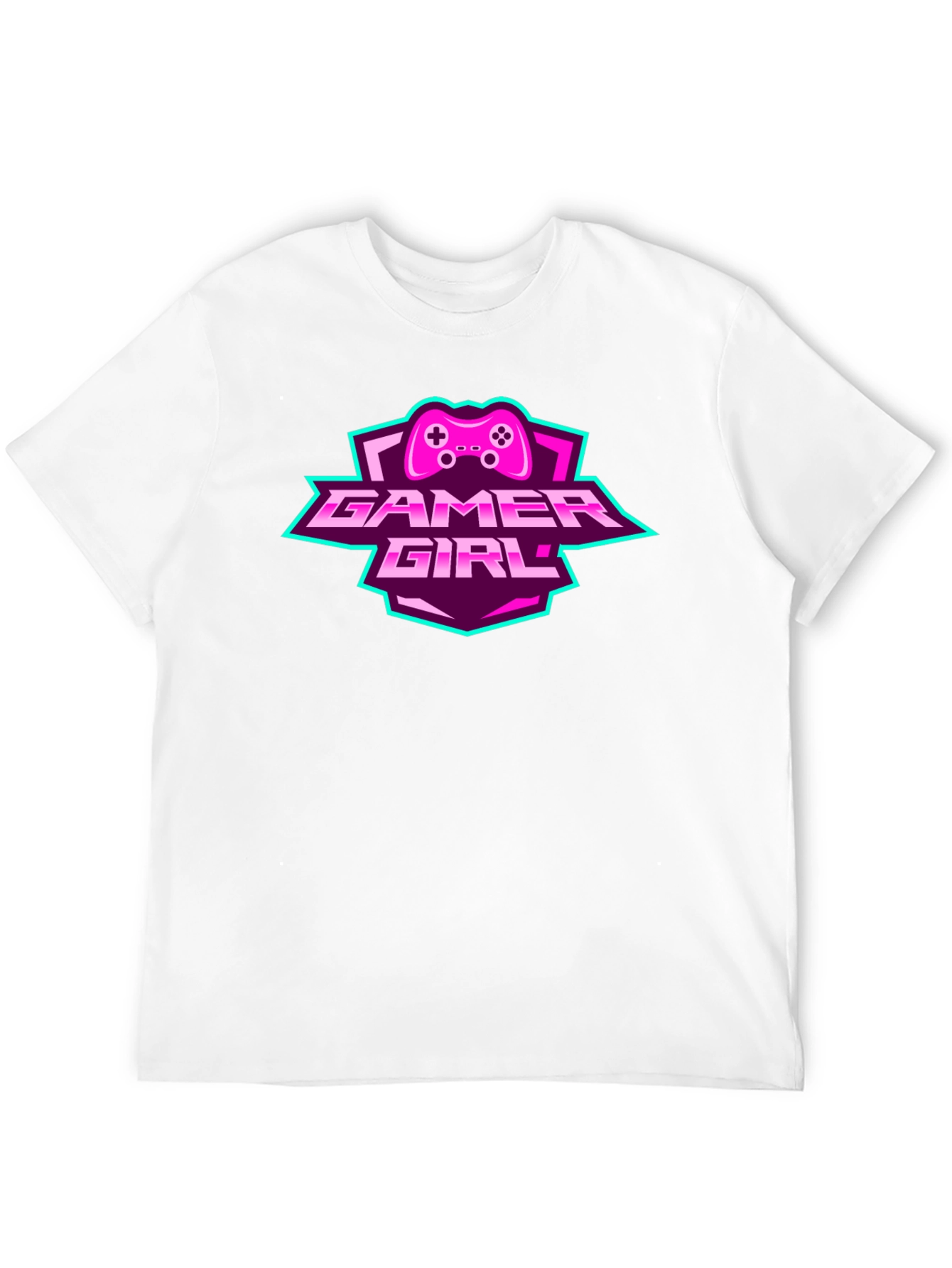 Gamer Girl Graphic Tee - Black Cotton T-Shirt