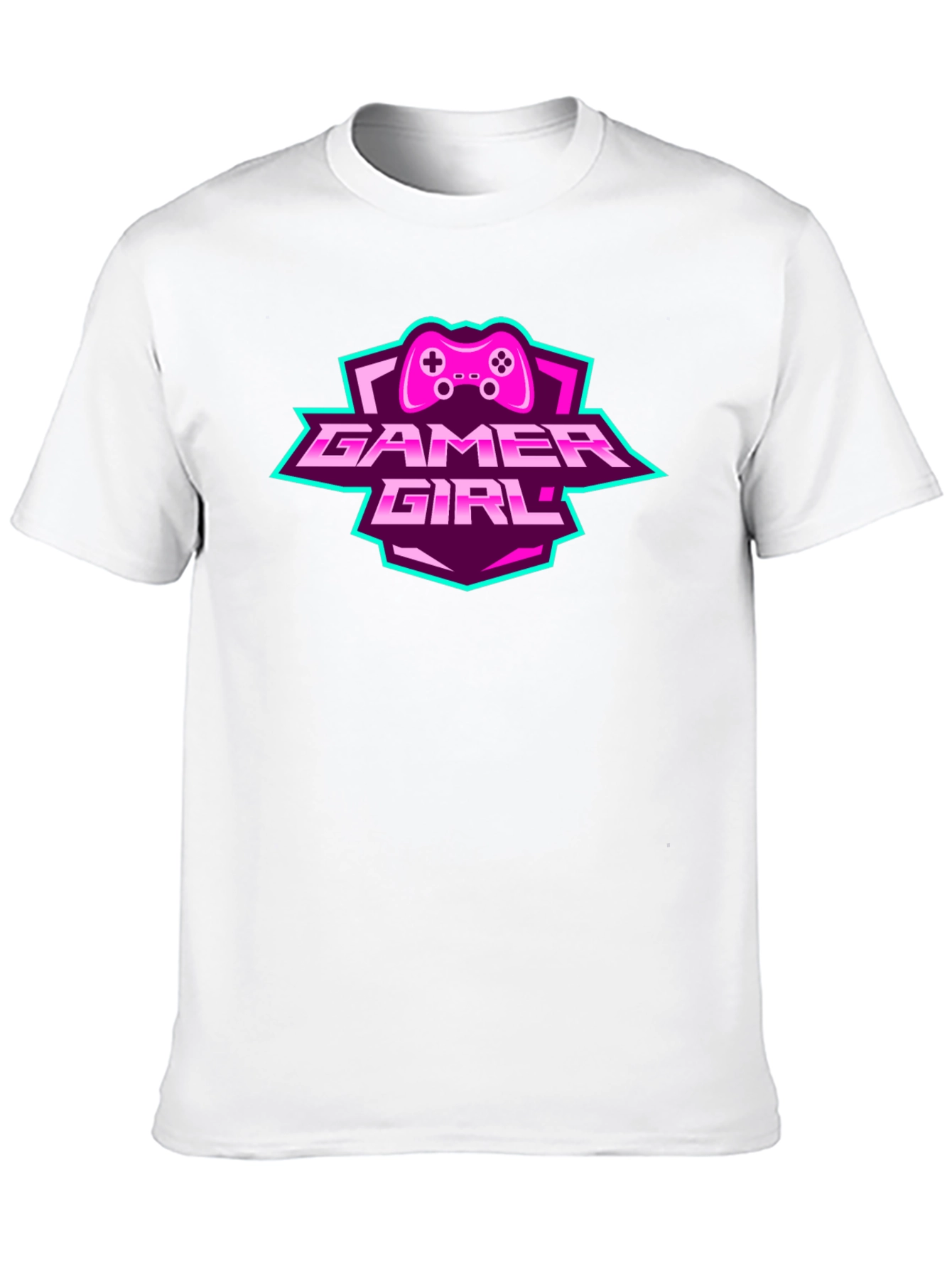 Gamer Girl Graphic Tee - Black Cotton T-Shirt