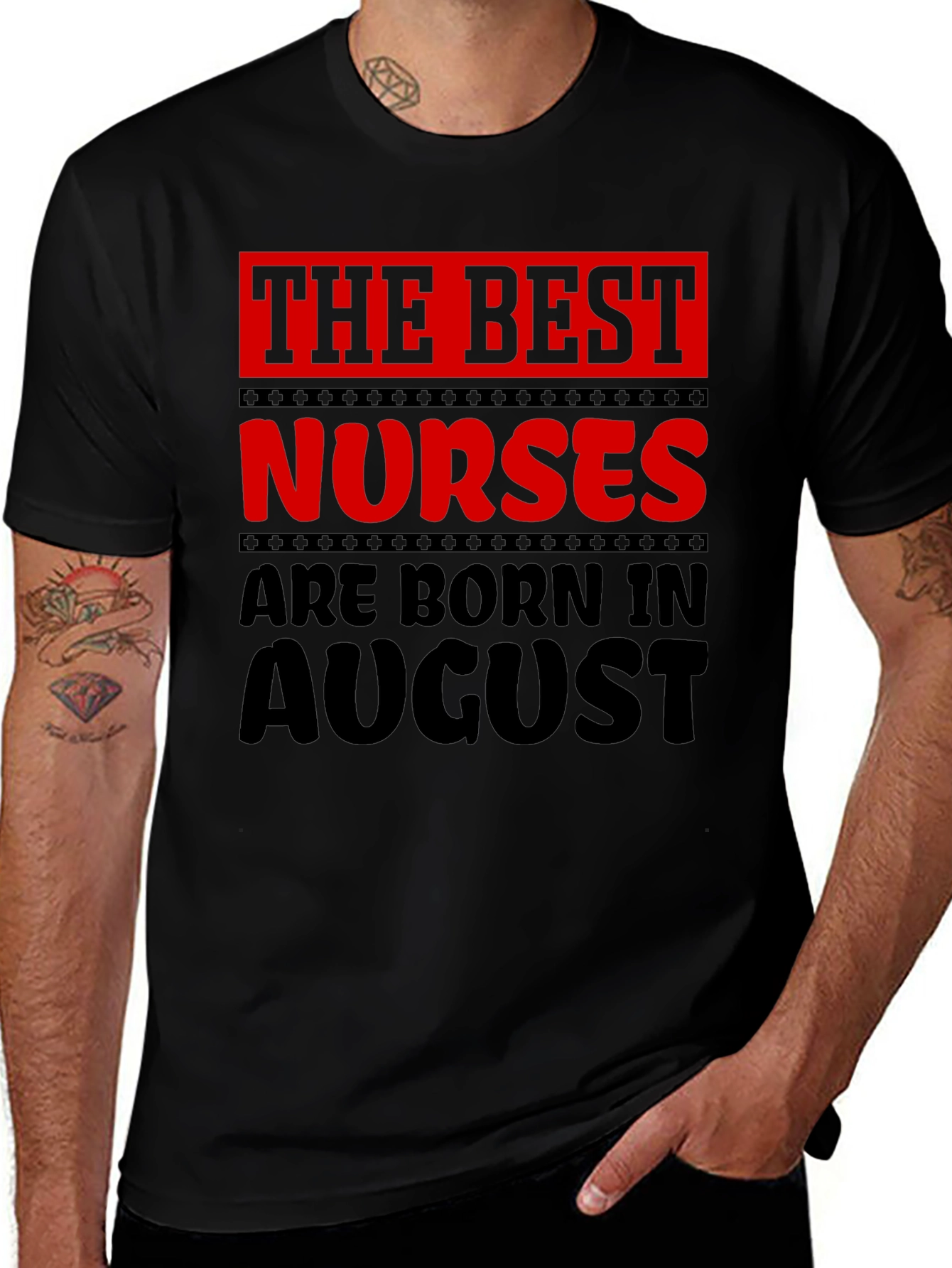 Best Nurses Born in August Graphic T-Shirt