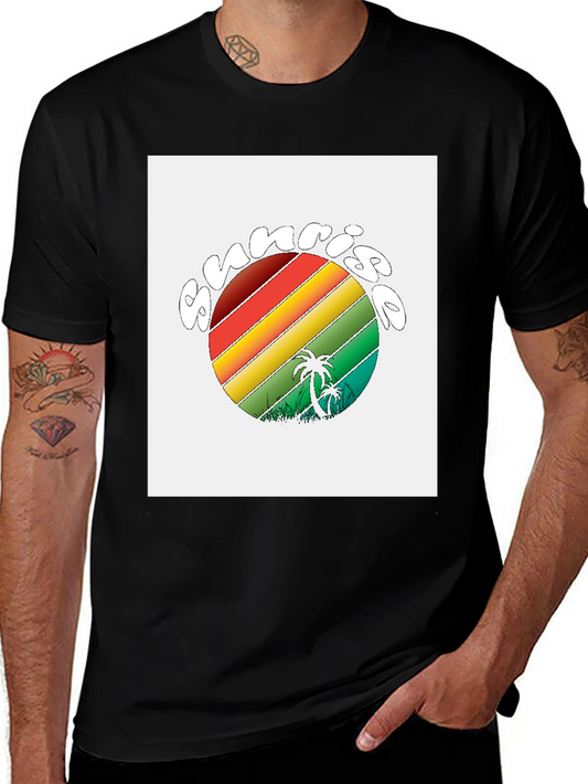 Retro Sunrise Palm Tree T-Shirt