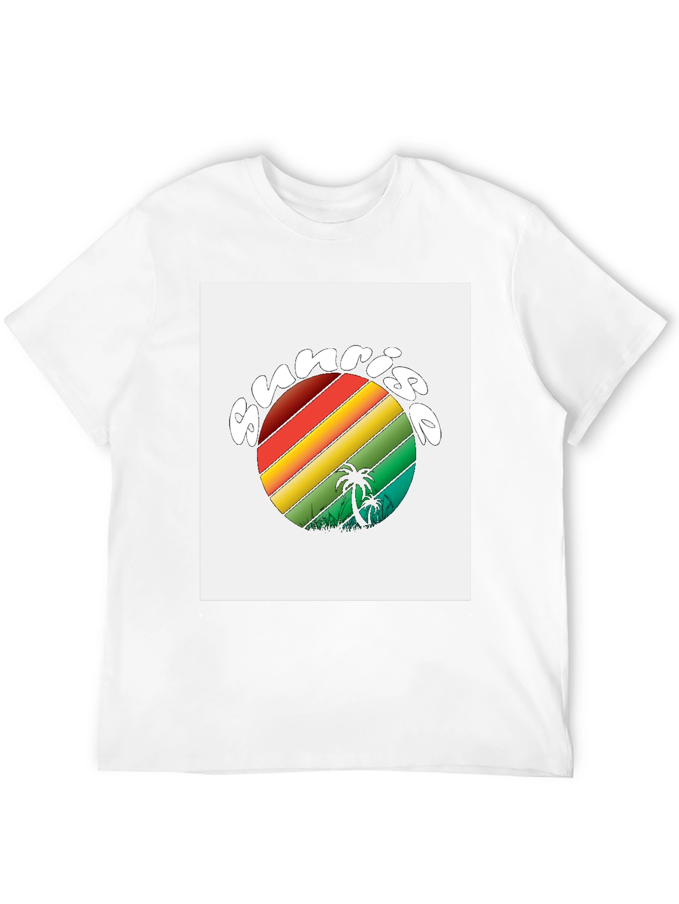 Retro Sunrise Palm Tree T-Shirt