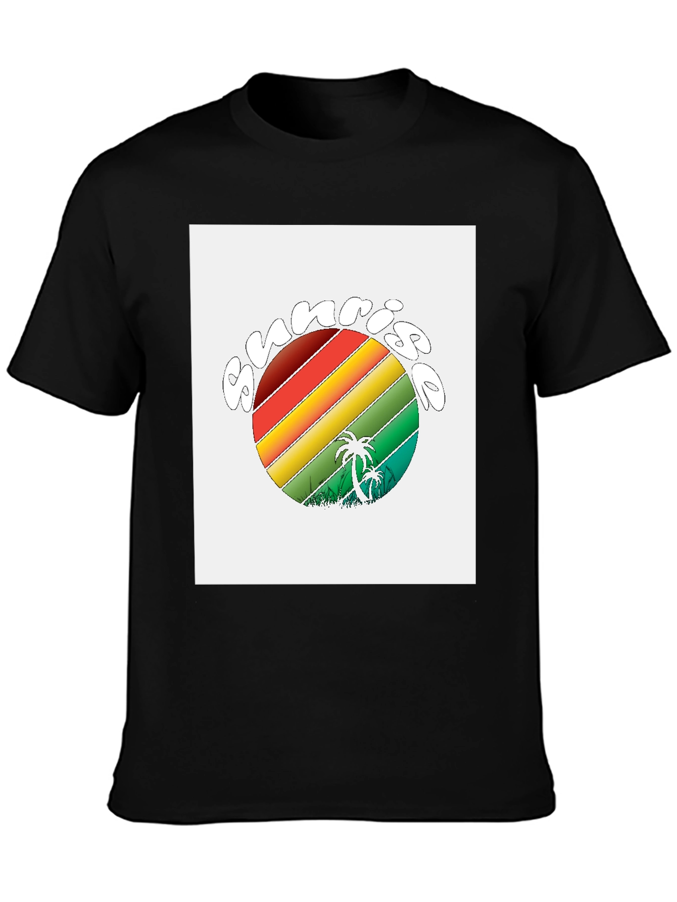 Retro Sunrise Palm Tree T-Shirt