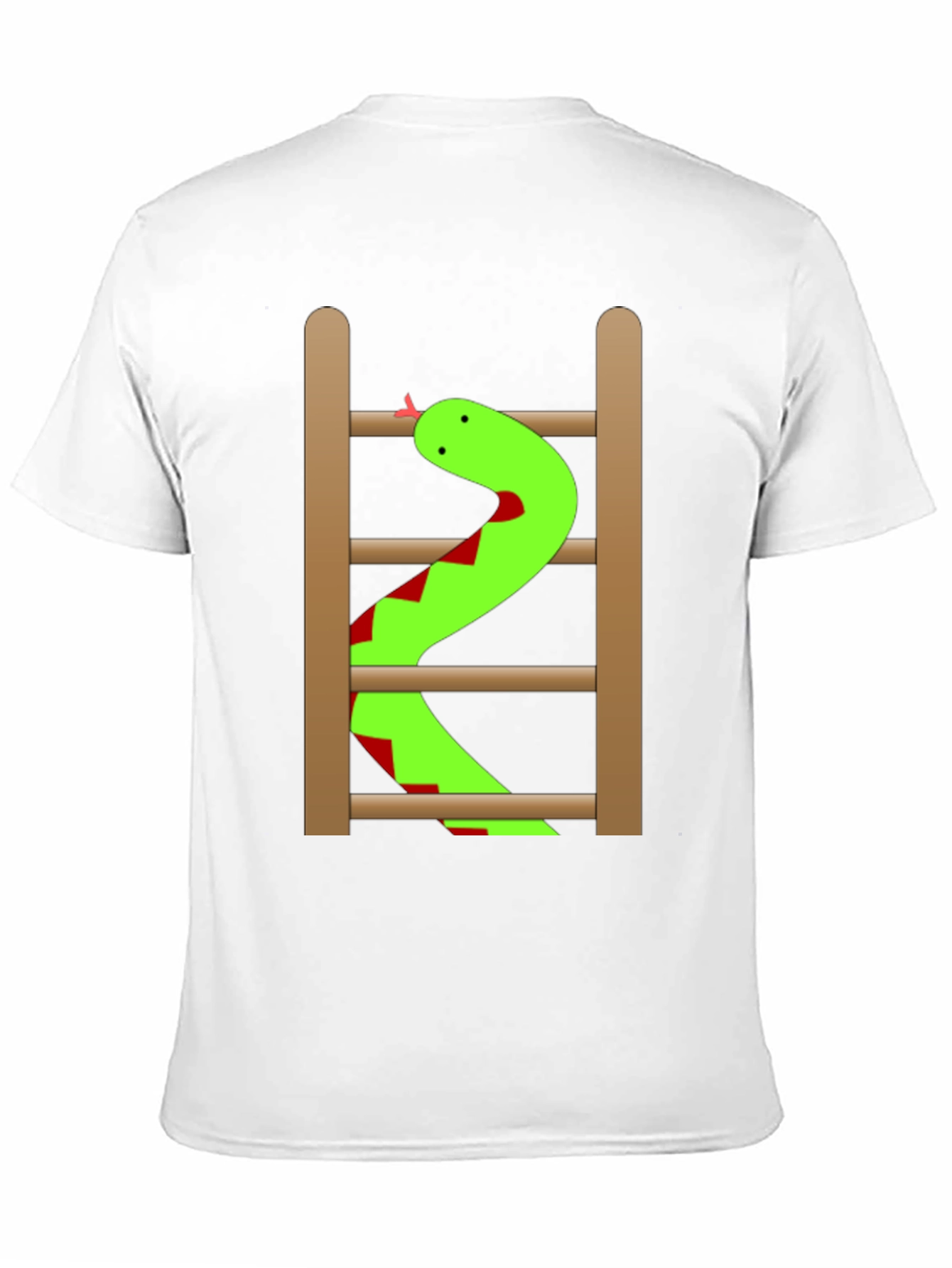 Snake Ladder Funny Graphic Tee - Black