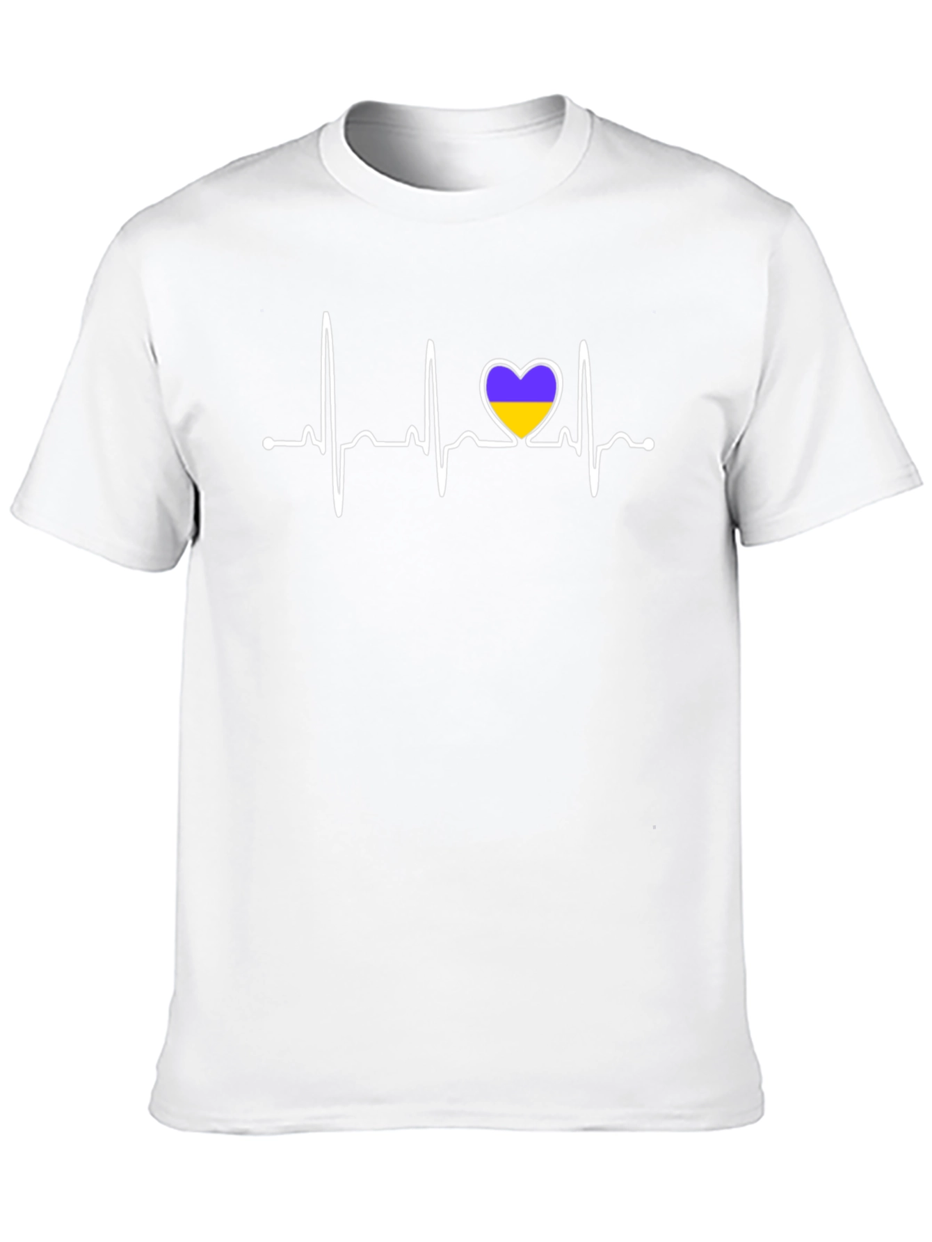 Ukraine Heartbeat T-Shirt - Stand with Ukraine
