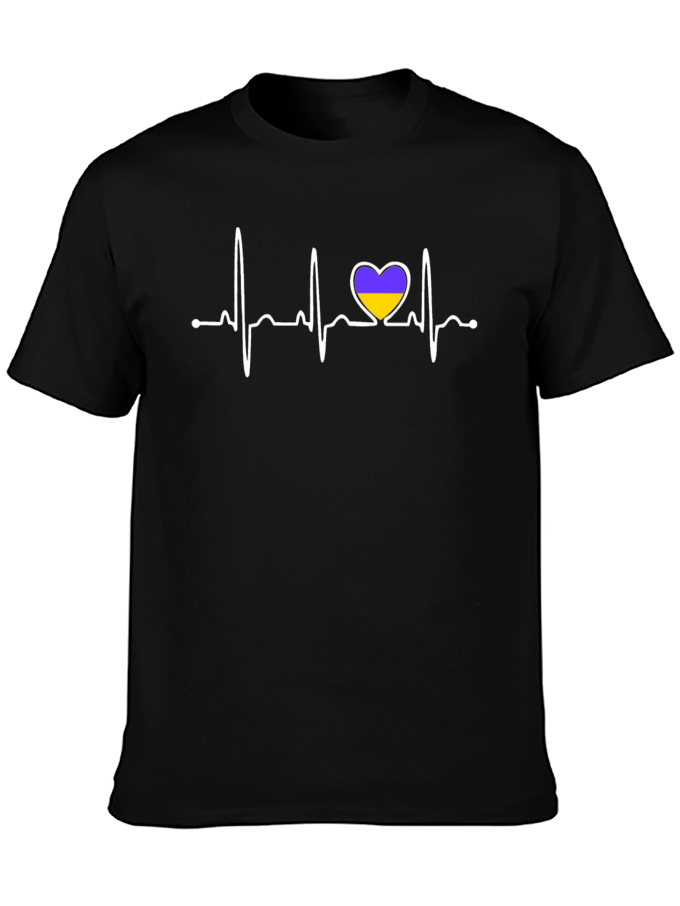 Ukraine Heartbeat T-Shirt - Stand with Ukraine