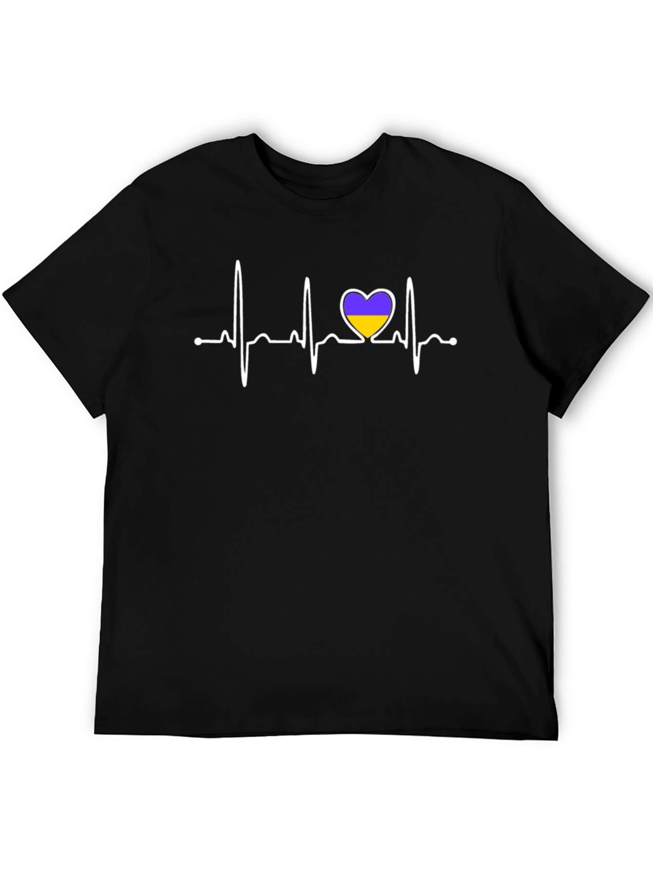 Ukraine Heartbeat T-Shirt - Stand with Ukraine