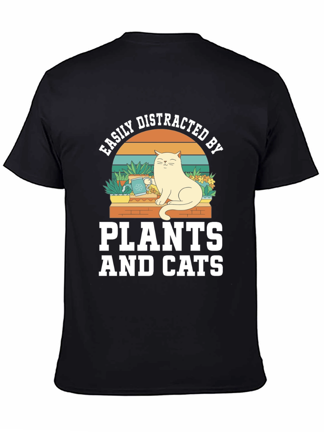 Easily Distracted by Plants and Cats T-Shirt