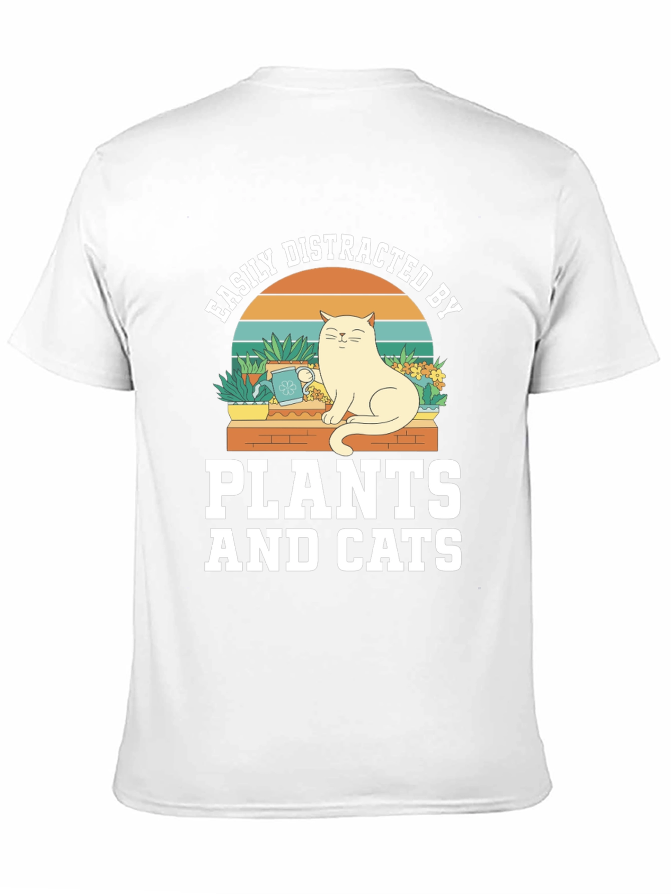Easily Distracted by Plants and Cats T-Shirt