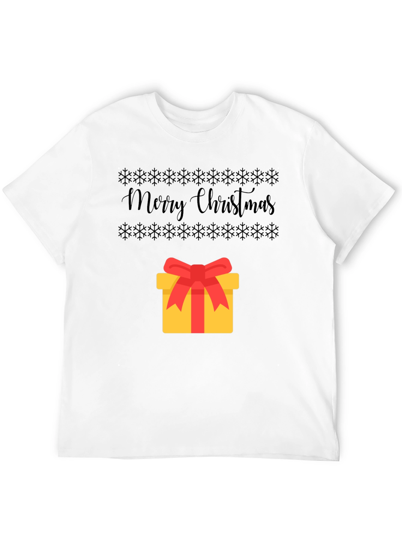 Festive Merry Christmas Gift Graphic Tee
