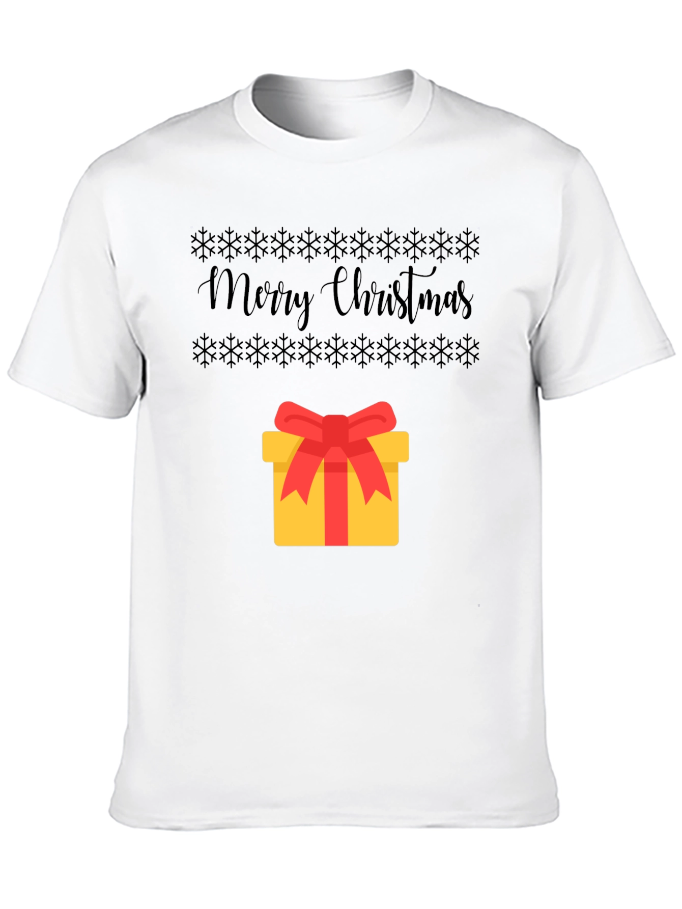 Festive Merry Christmas Gift Graphic Tee