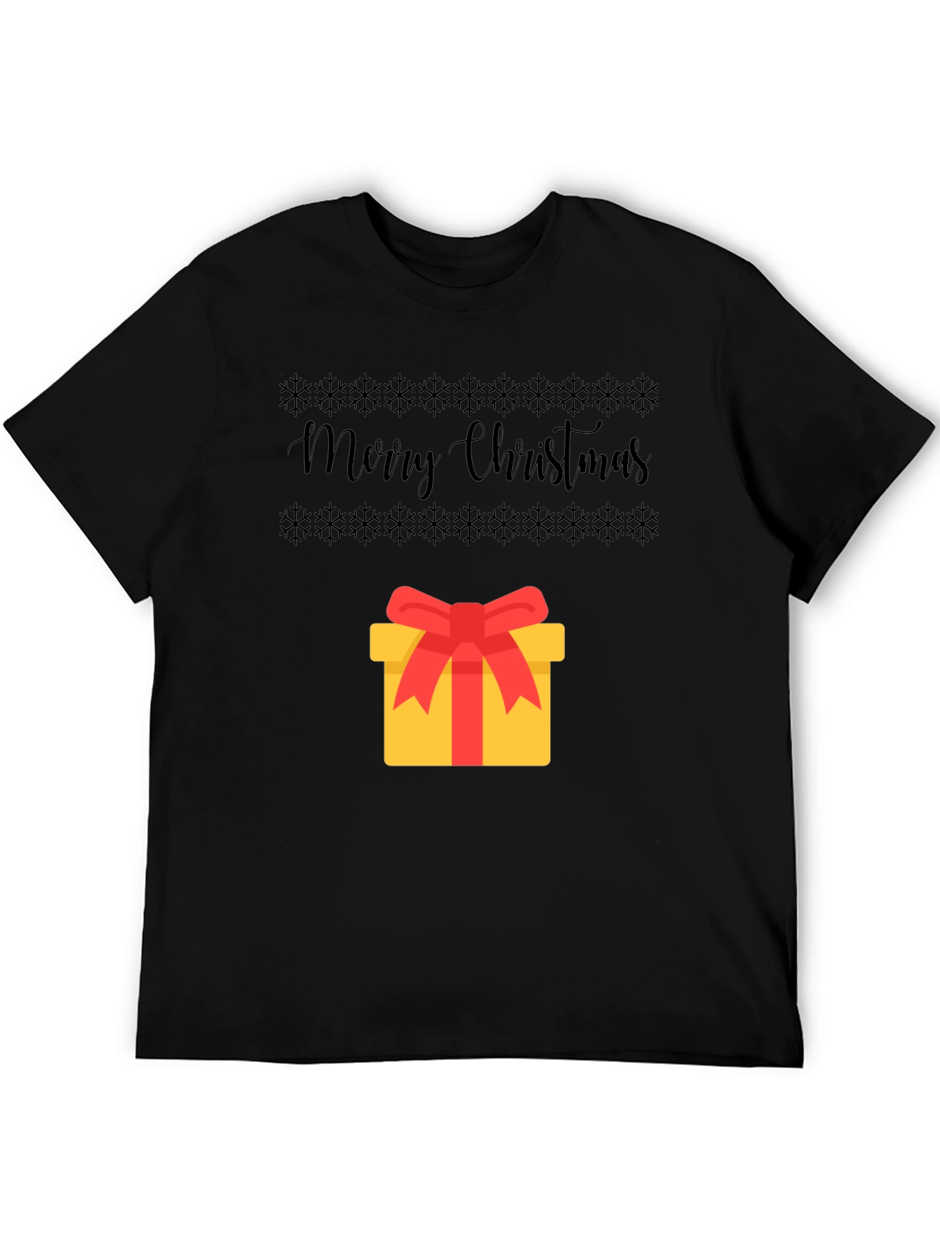 Festive Merry Christmas Gift Graphic Tee