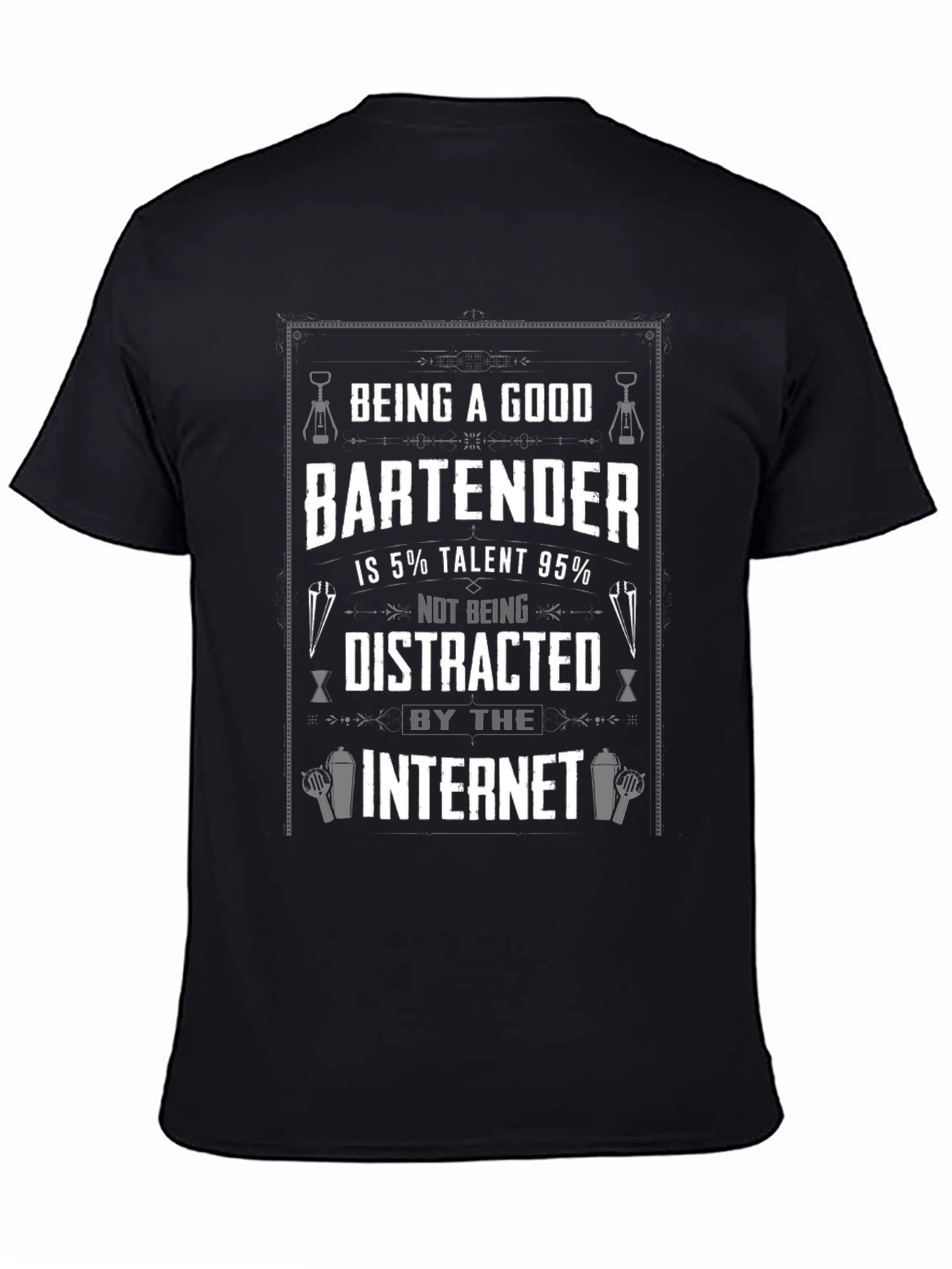 Bartender Humor Graphic T-Shirt