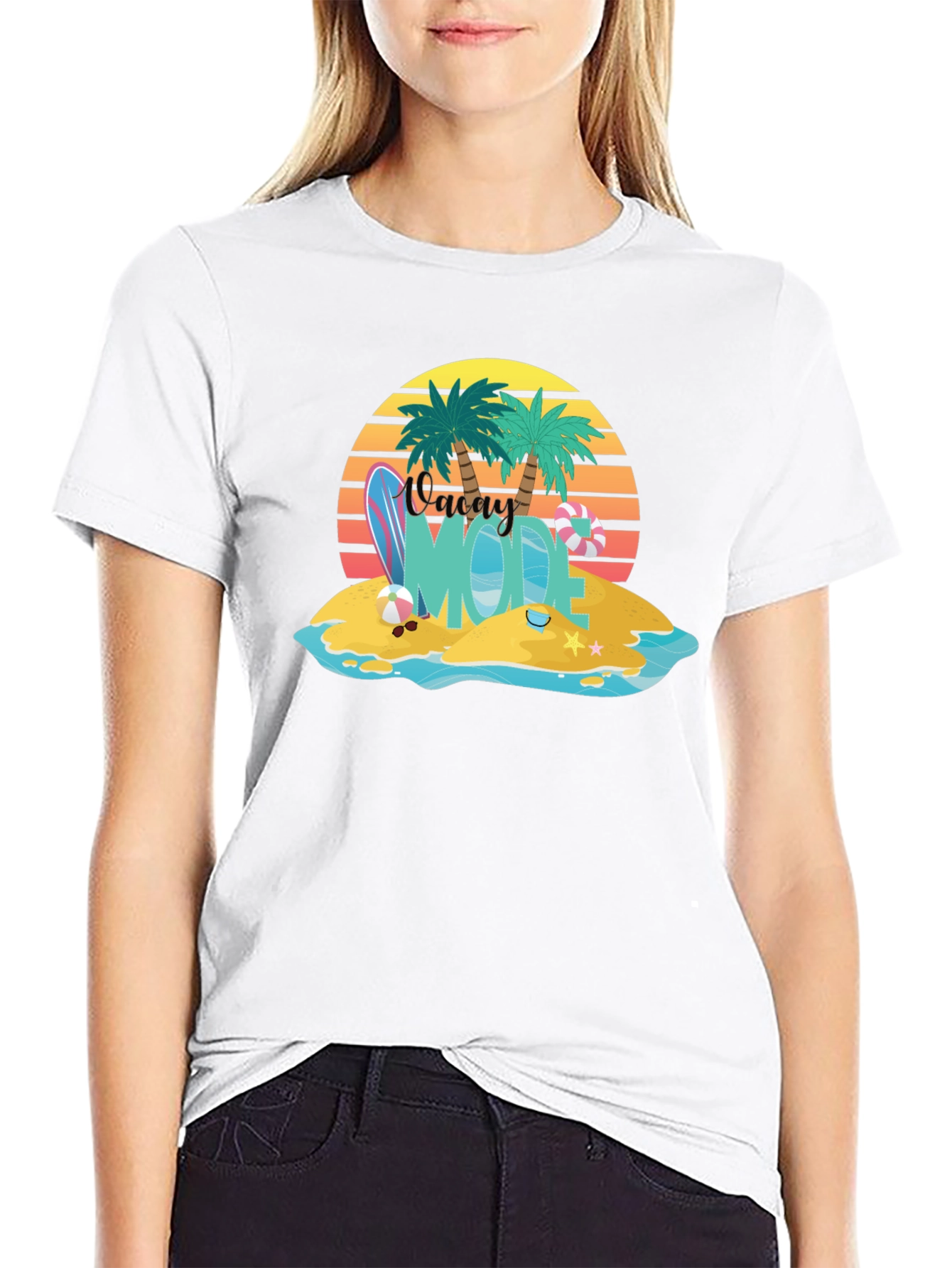 Vacay Mode T-Shirt - Island Beach Summer Holiday Tee