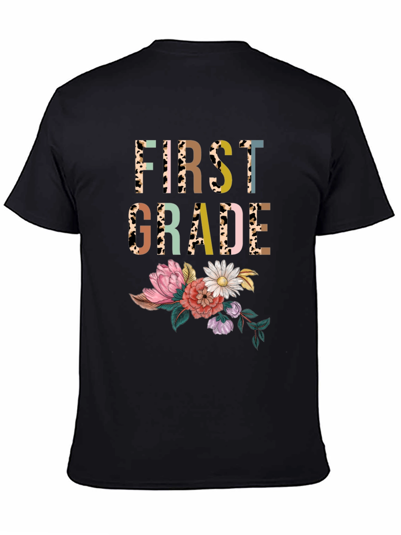 First Grade Floral Teacher Shirt