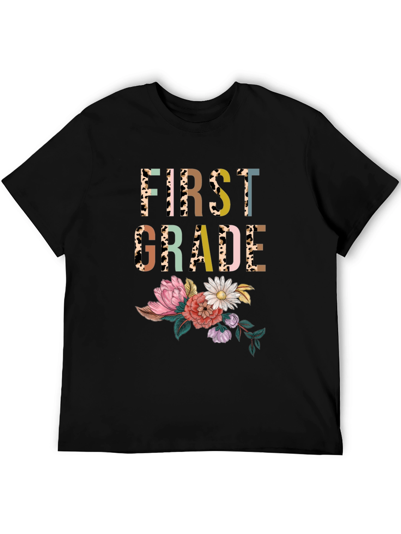 First Grade Floral Teacher Shirt