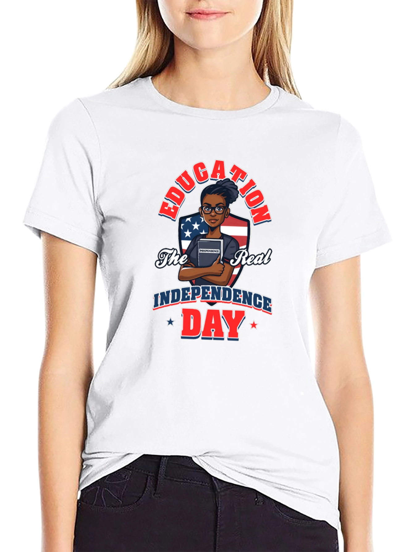 Education Independence Day Graphic Tee