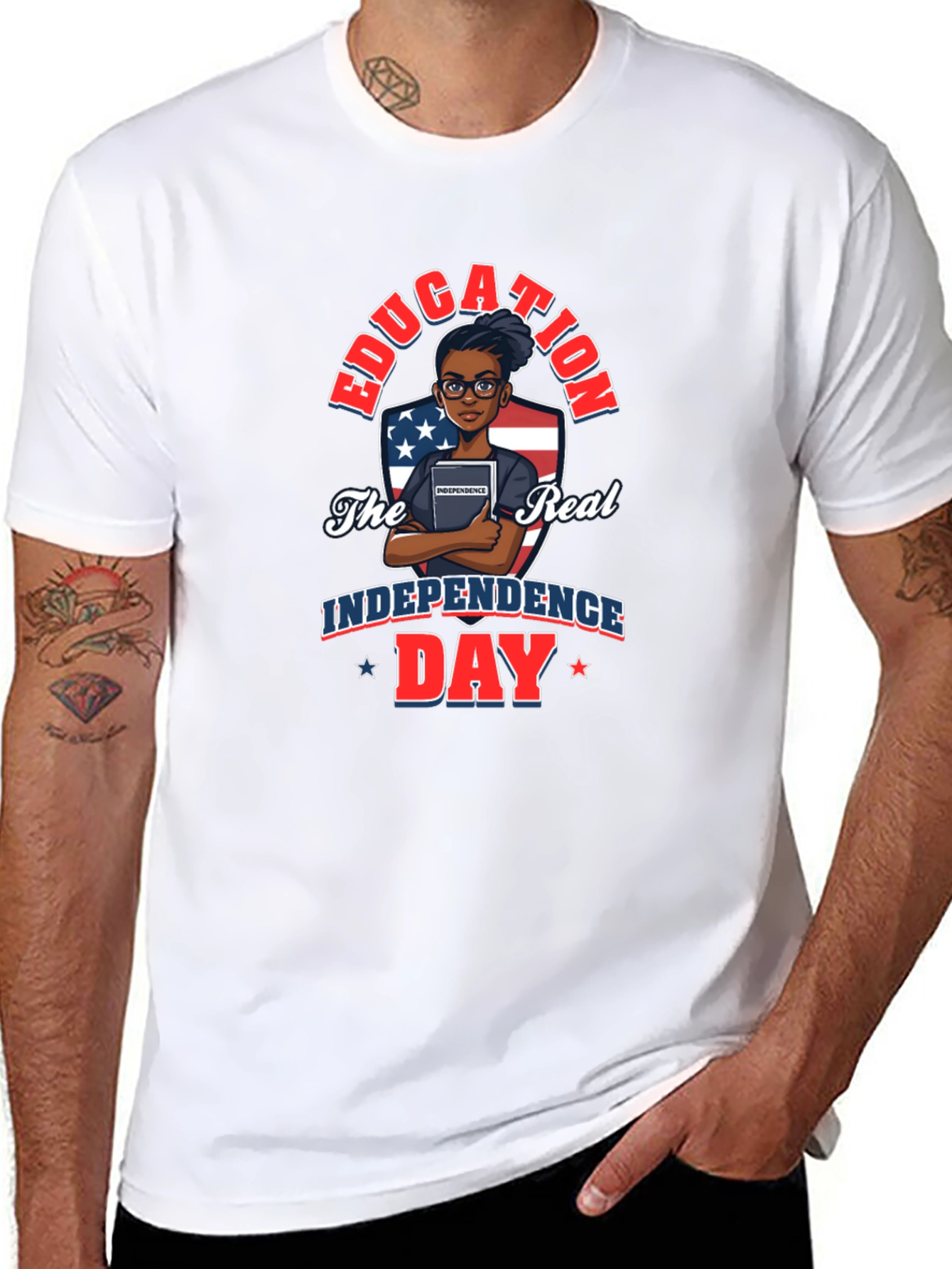 Education Independence Day Graphic Tee