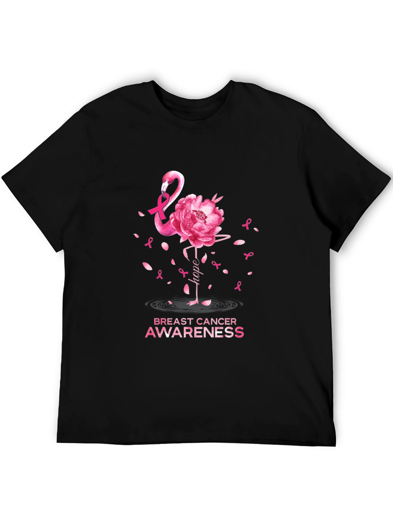 Breast Cancer Awareness Flamingo T-Shirt