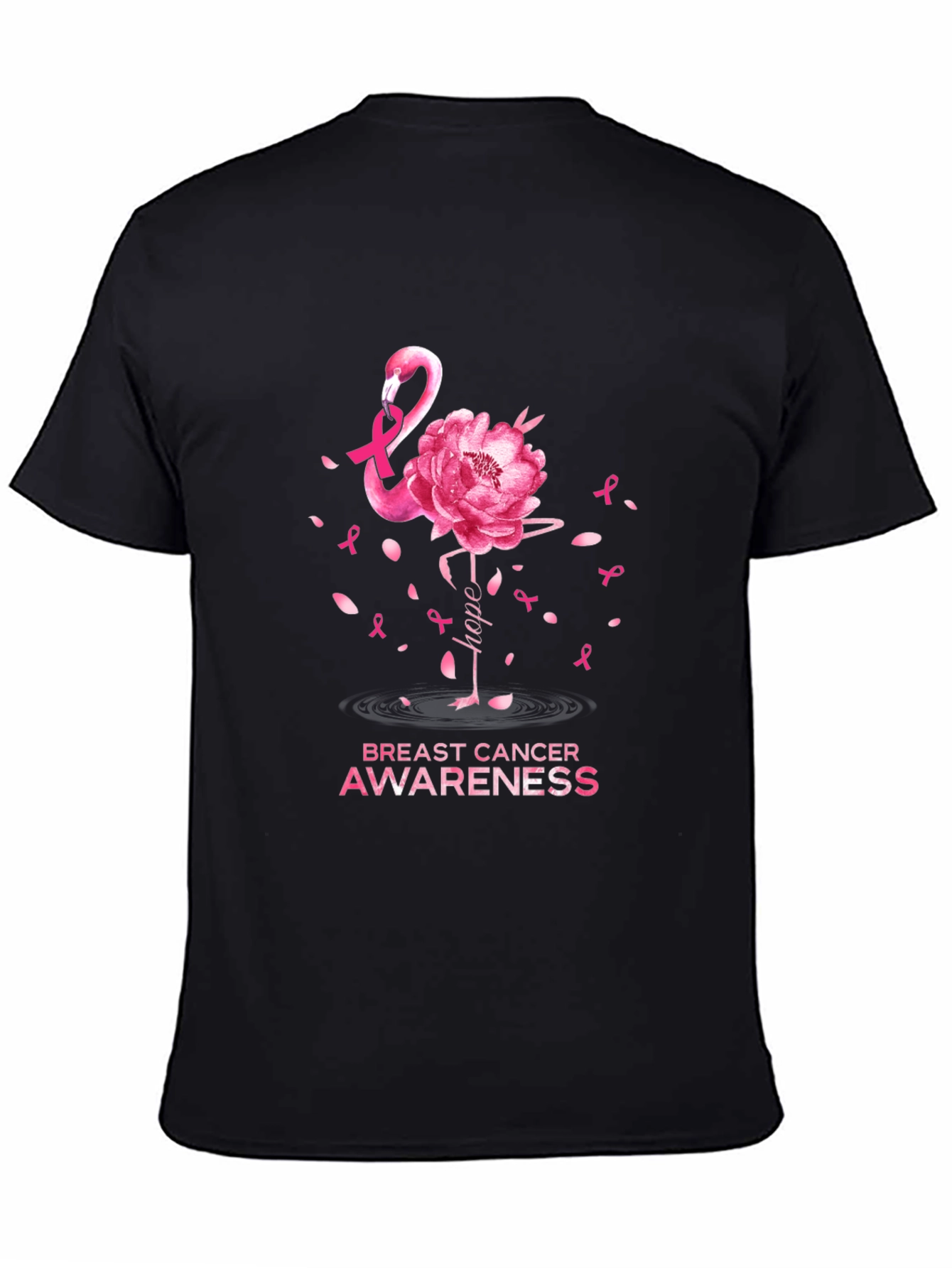 Breast Cancer Awareness Flamingo T-Shirt