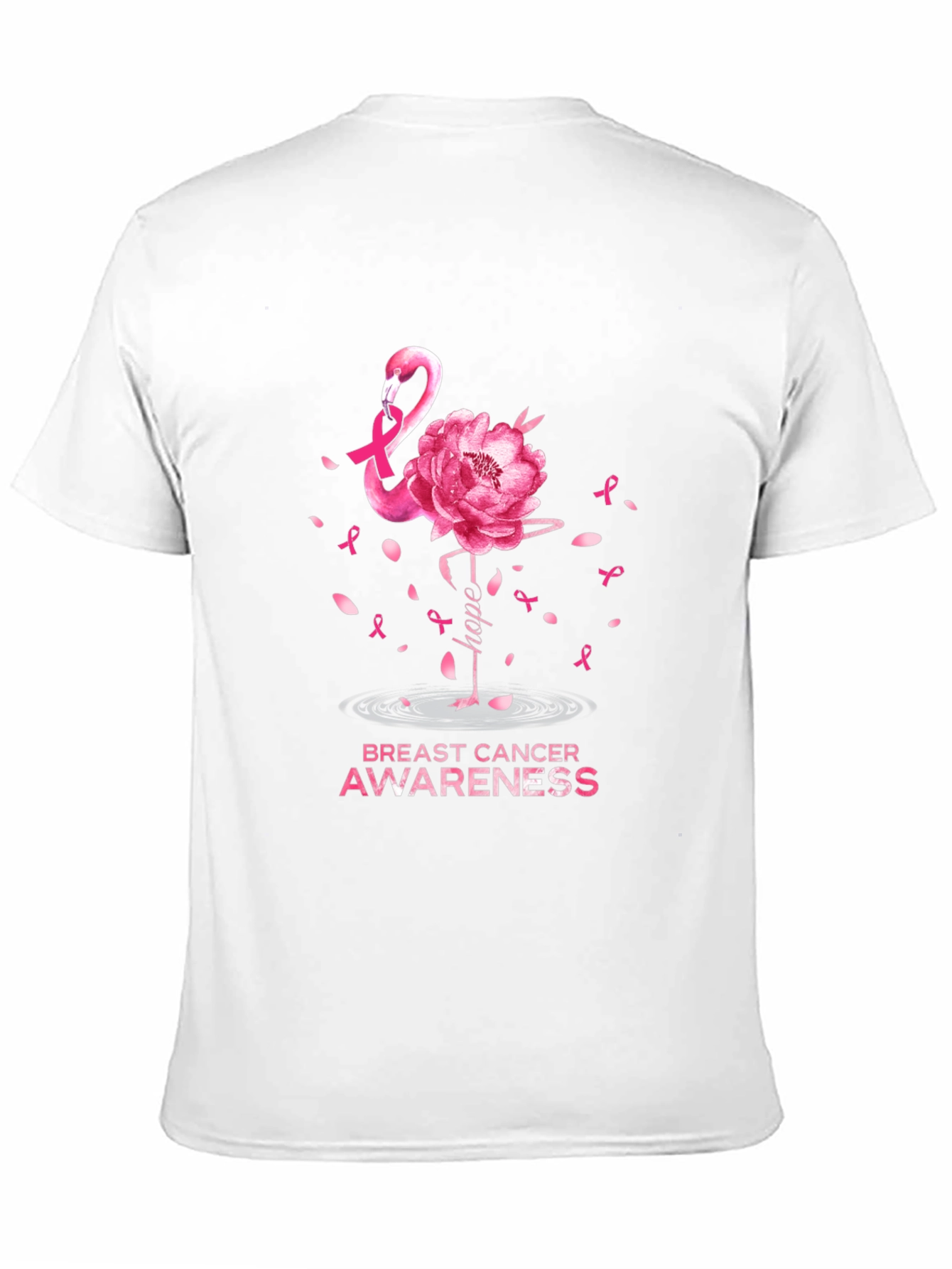 Breast Cancer Awareness Flamingo T-Shirt