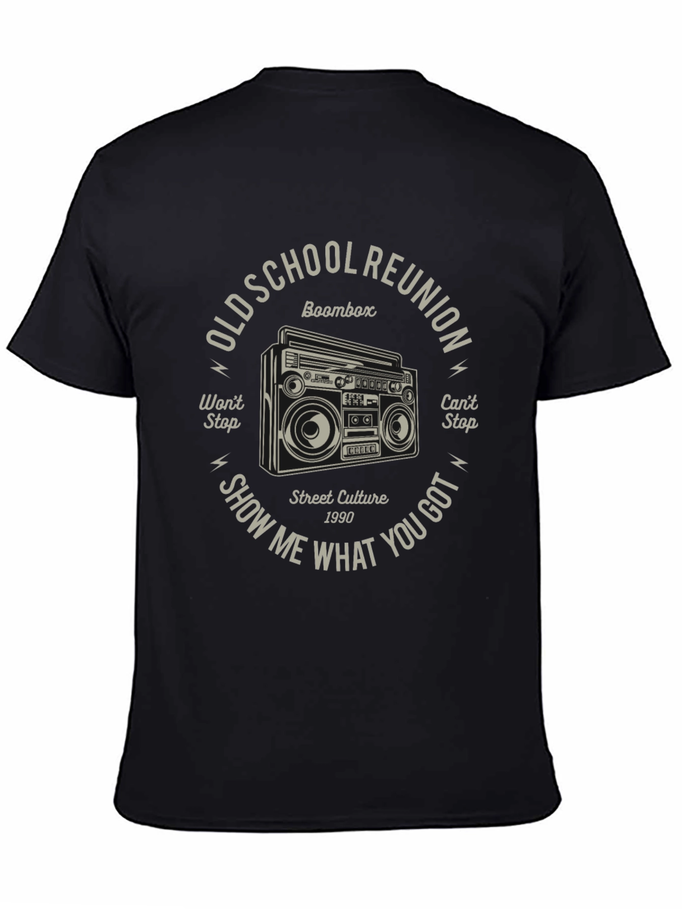 Old School Reunion Boombox Graphic T-Shirt