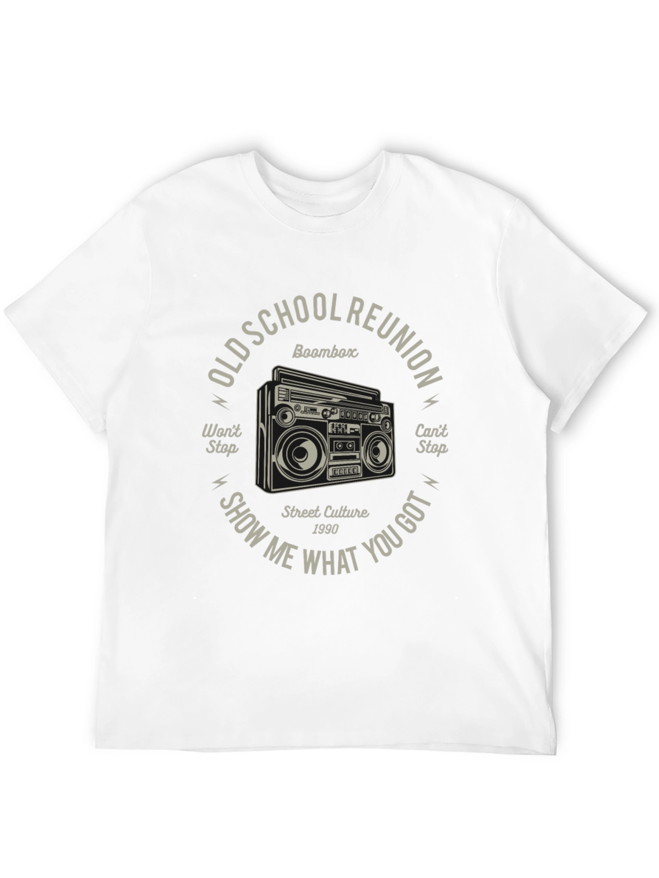 Old School Reunion Boombox Graphic T-Shirt