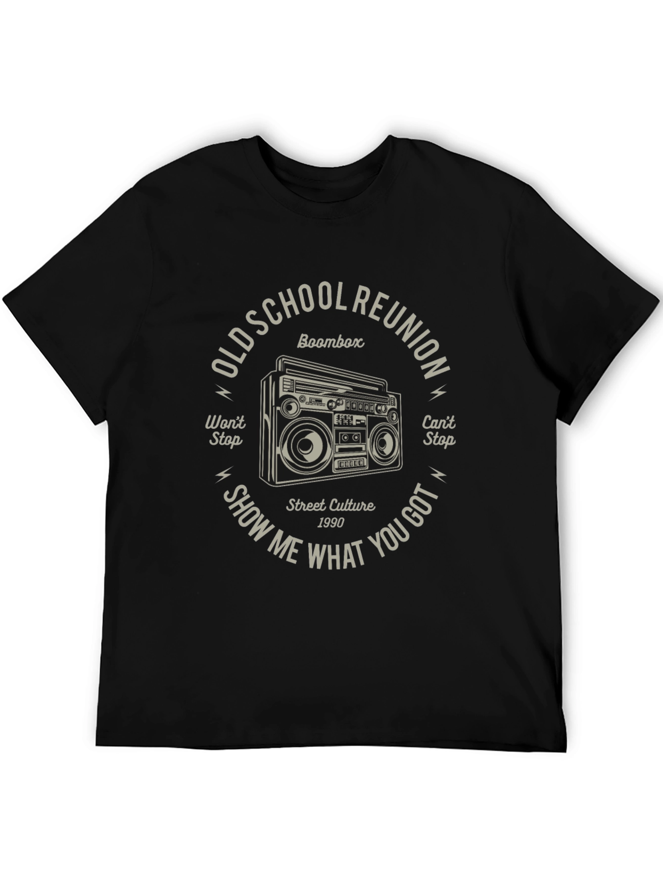 Old School Reunion Boombox Graphic T-Shirt
