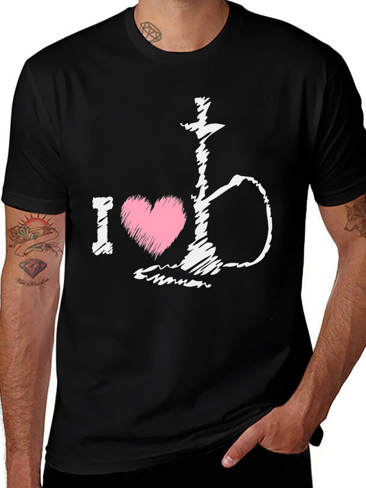I Heart Hookah Black T-Shirt
