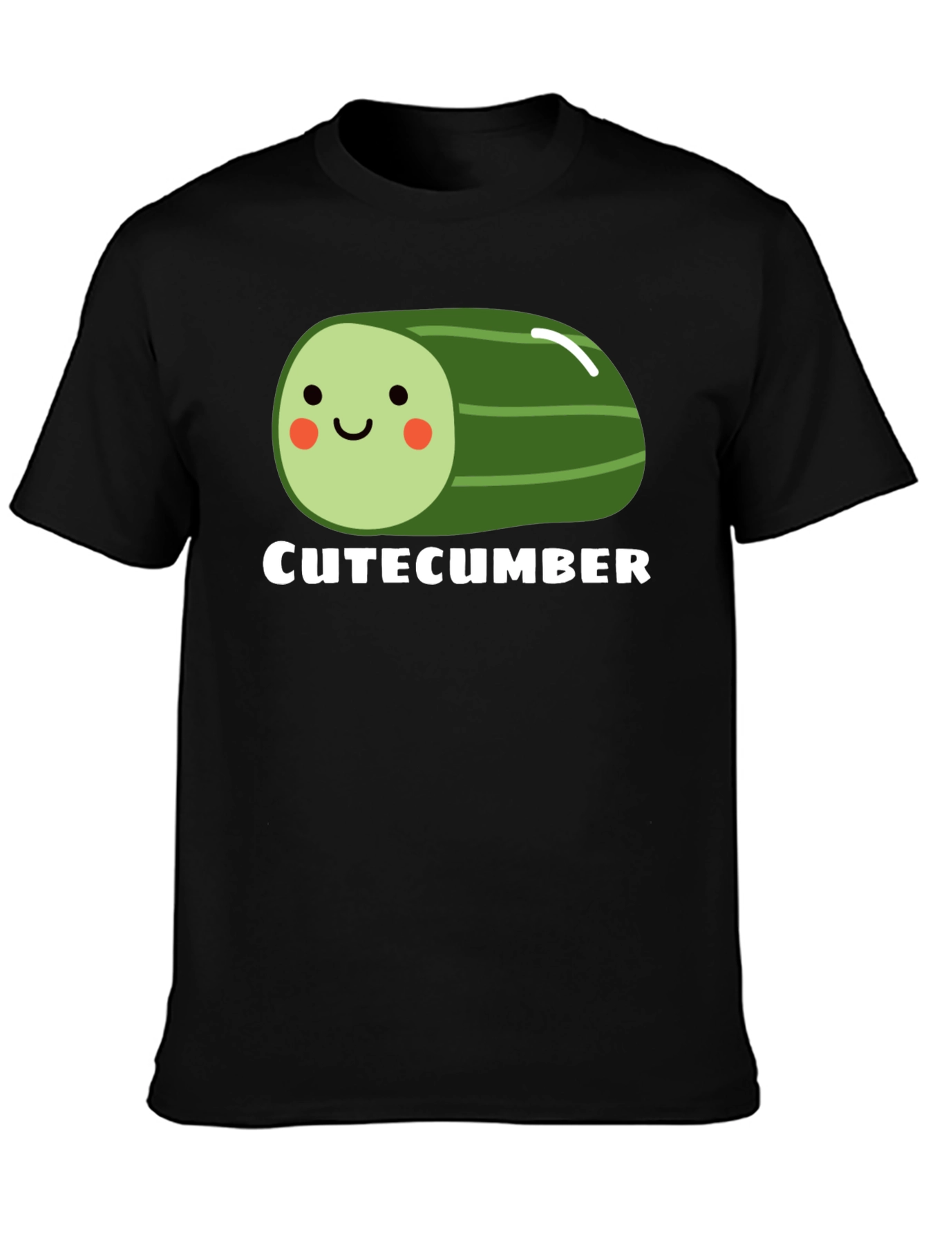 CuteCumber Black Graphic Tee