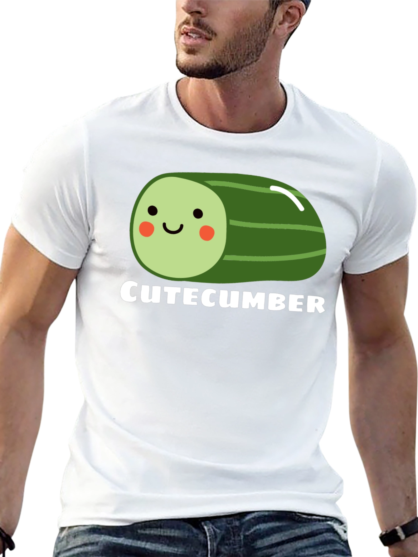 CuteCumber Black Graphic Tee