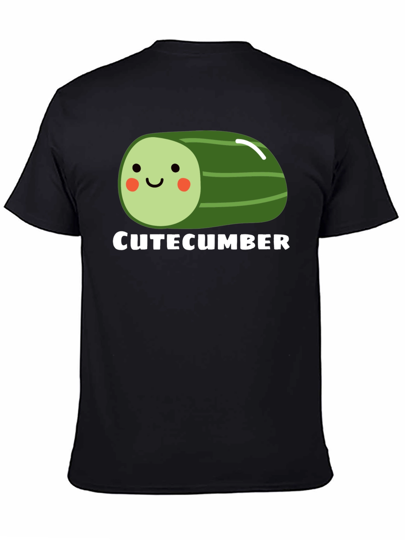 CuteCumber Black Graphic Tee