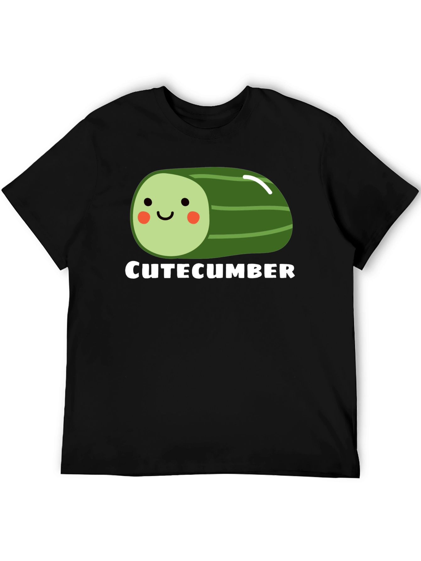 CuteCumber Black Graphic Tee